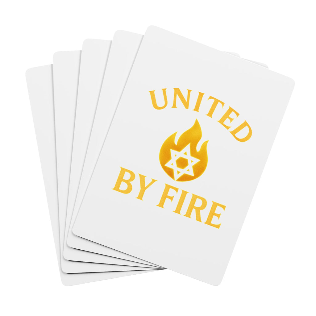 United by Fire Poker Playing Cards - American Zionist