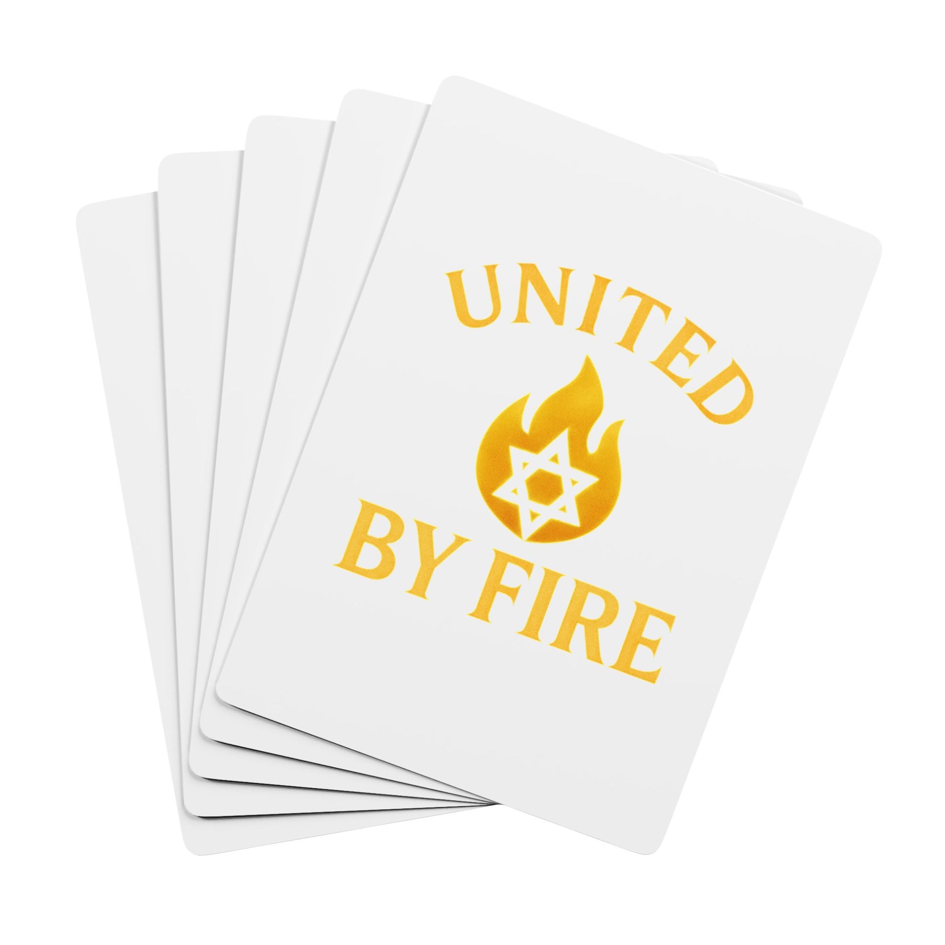 United by Fire Poker Playing Cards - American Zionist
