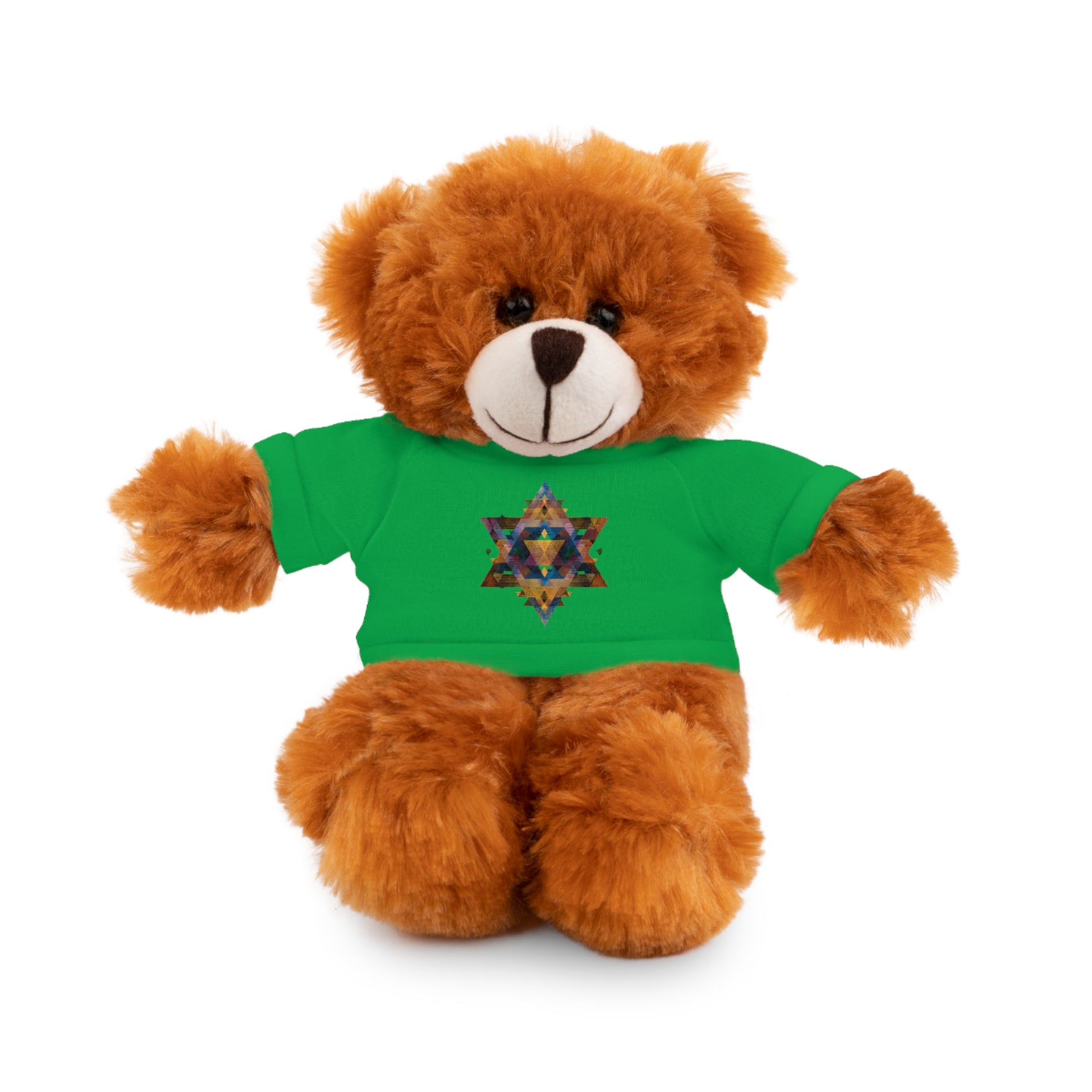 Star Of David Geometric Stuffed Animals with Tee - American Zionist