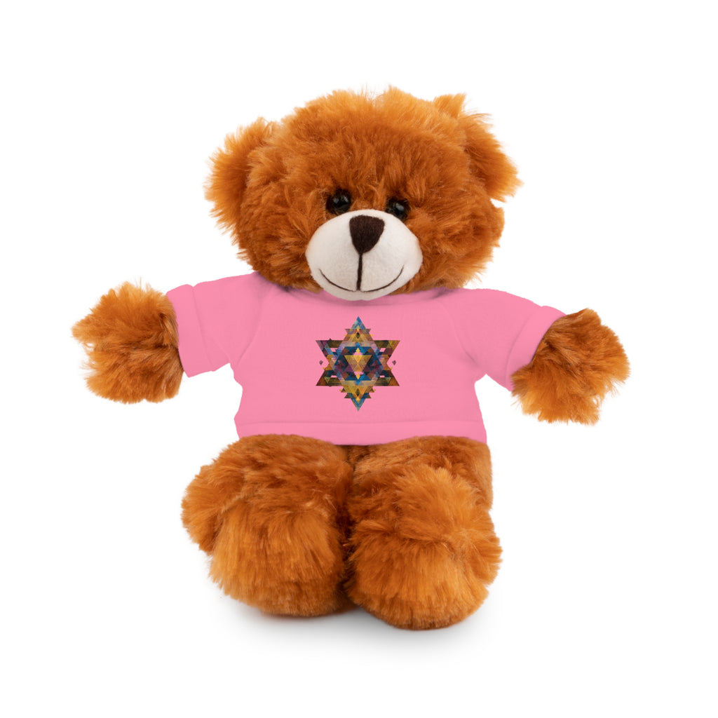 Star Of David Geometric Stuffed Animals with Tee - American Zionist