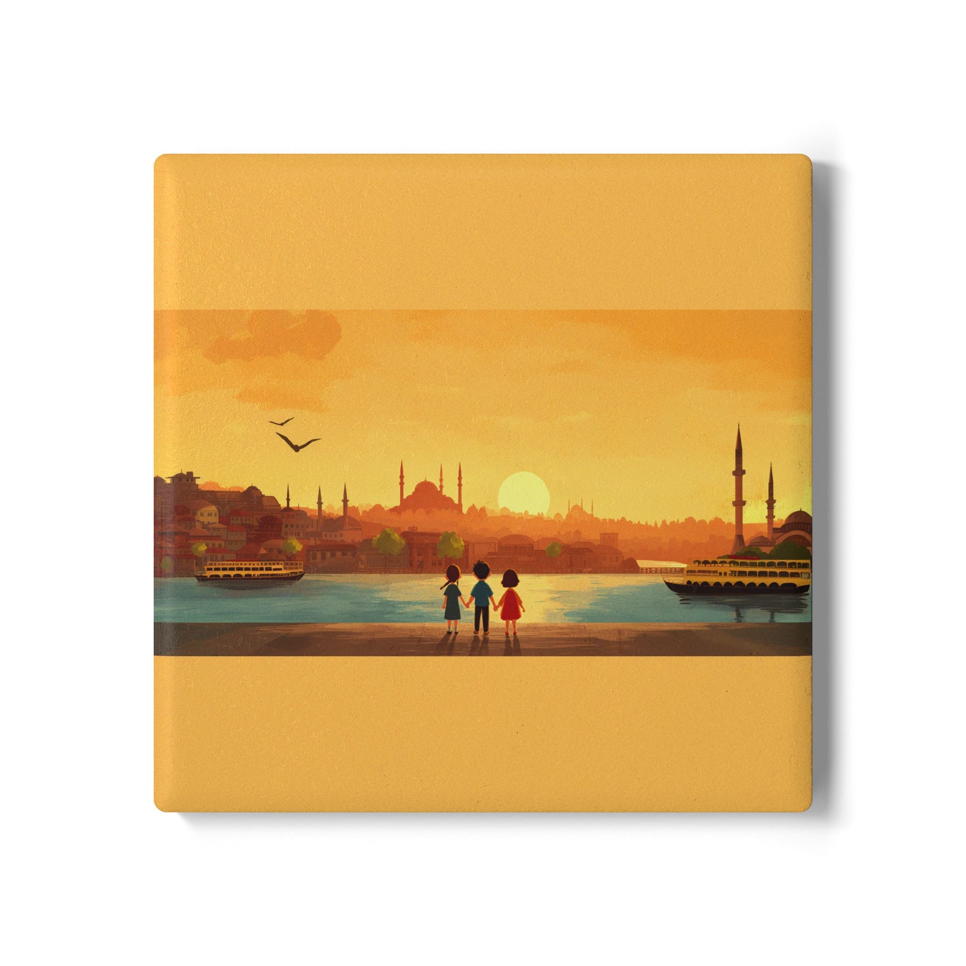 Kids by the Bay Ceramic Coaster - American Zionist