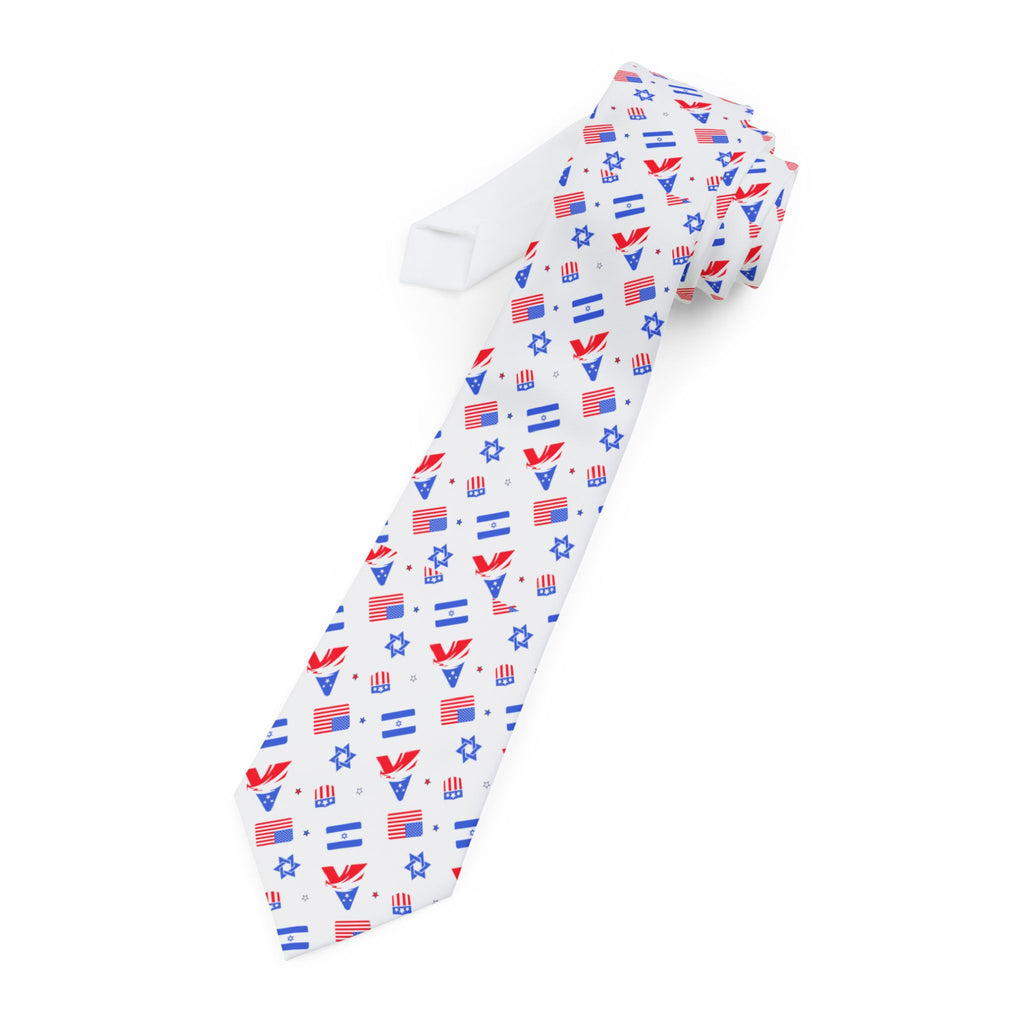 Zionist Eagle Pattern Necktie - American Zionist