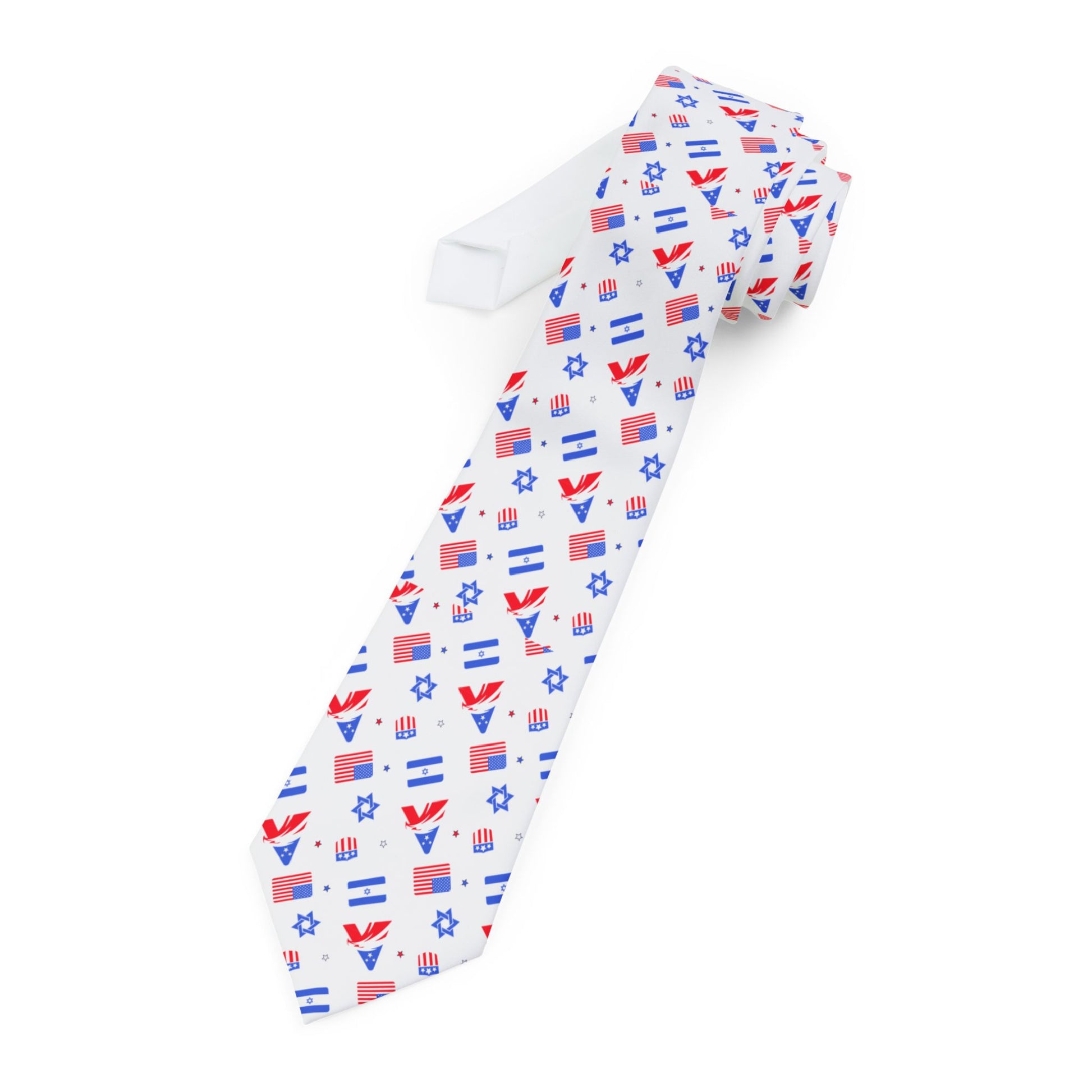Zionist Eagle Pattern Necktie - American Zionist