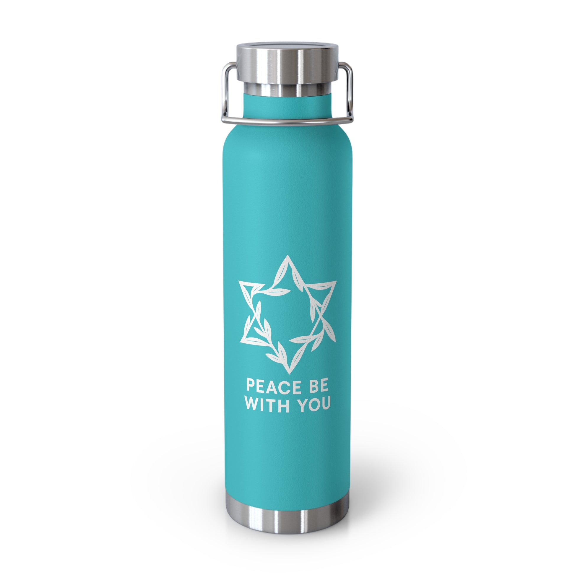 Peacewoven Star Copper Vacuum Insulated Bottle, 22oz - American Zionist