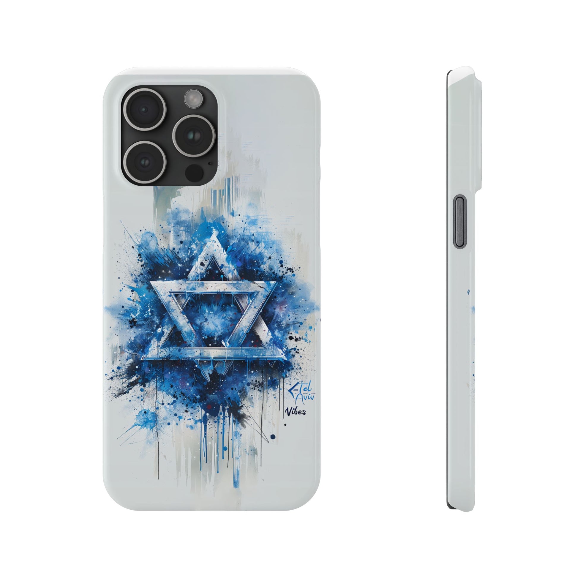 Graffiti Star of David Slim Phone Cases - American Zionist