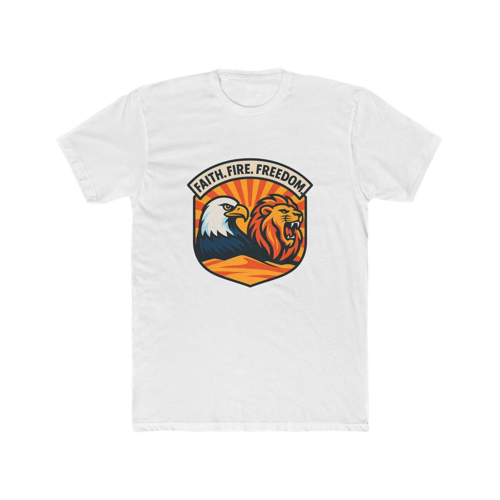 Lions Eagles Rise Unisex Cotton Crew Tee - American Zionist