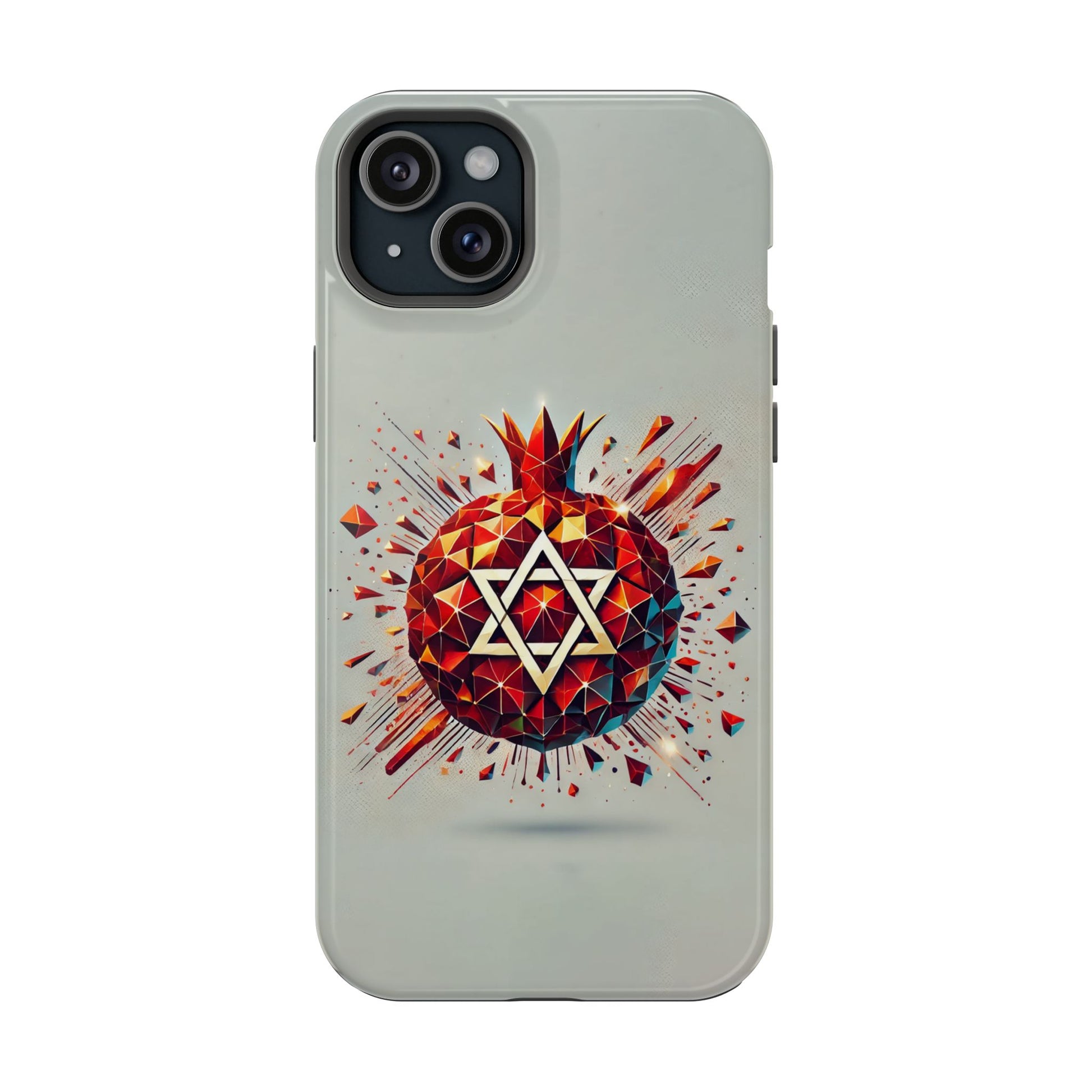 Pomegranate Star of David Magnetic Tough Cases - American Zionist