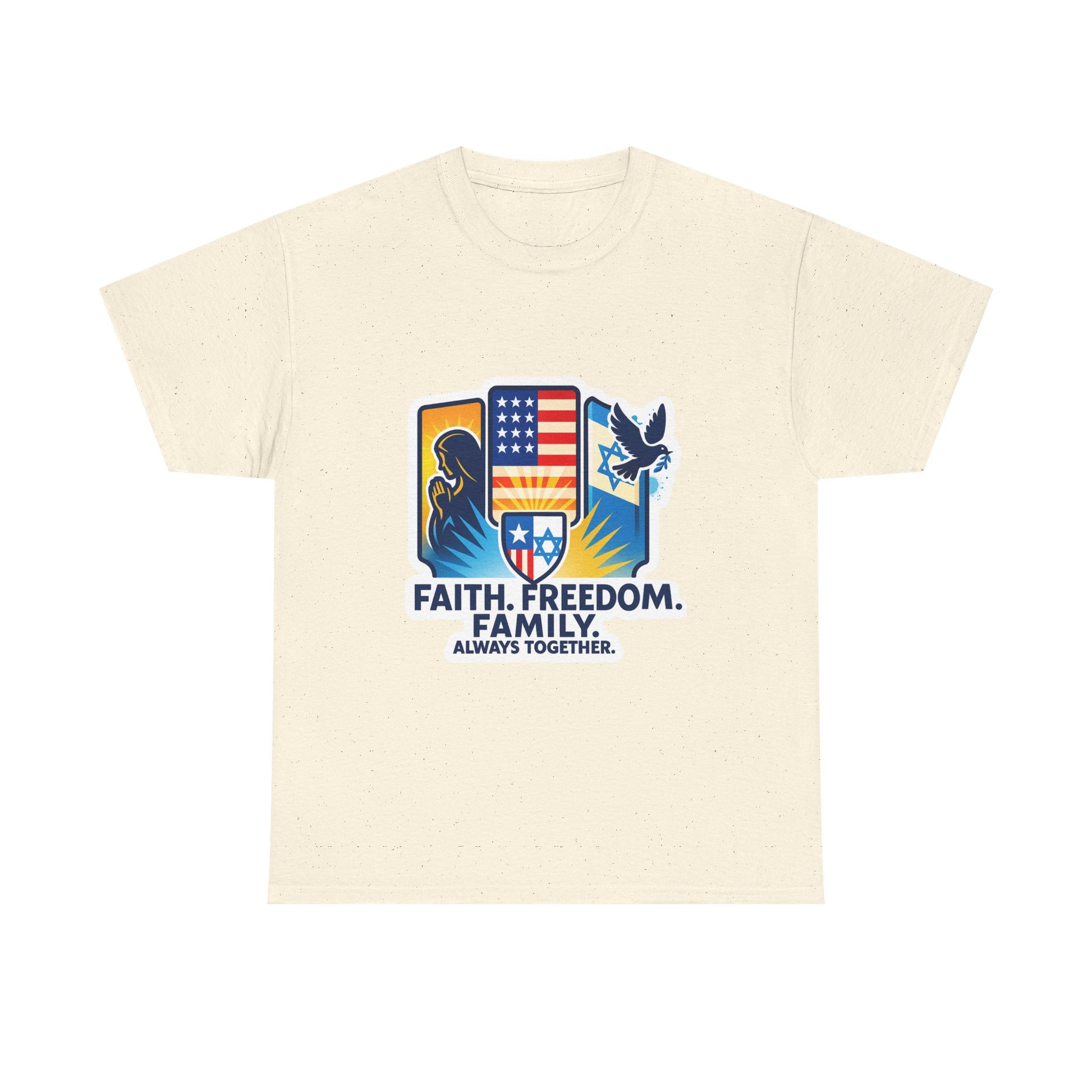 Shield Of Togetherness Unisex Heavy Cotton Tee - American Zionist