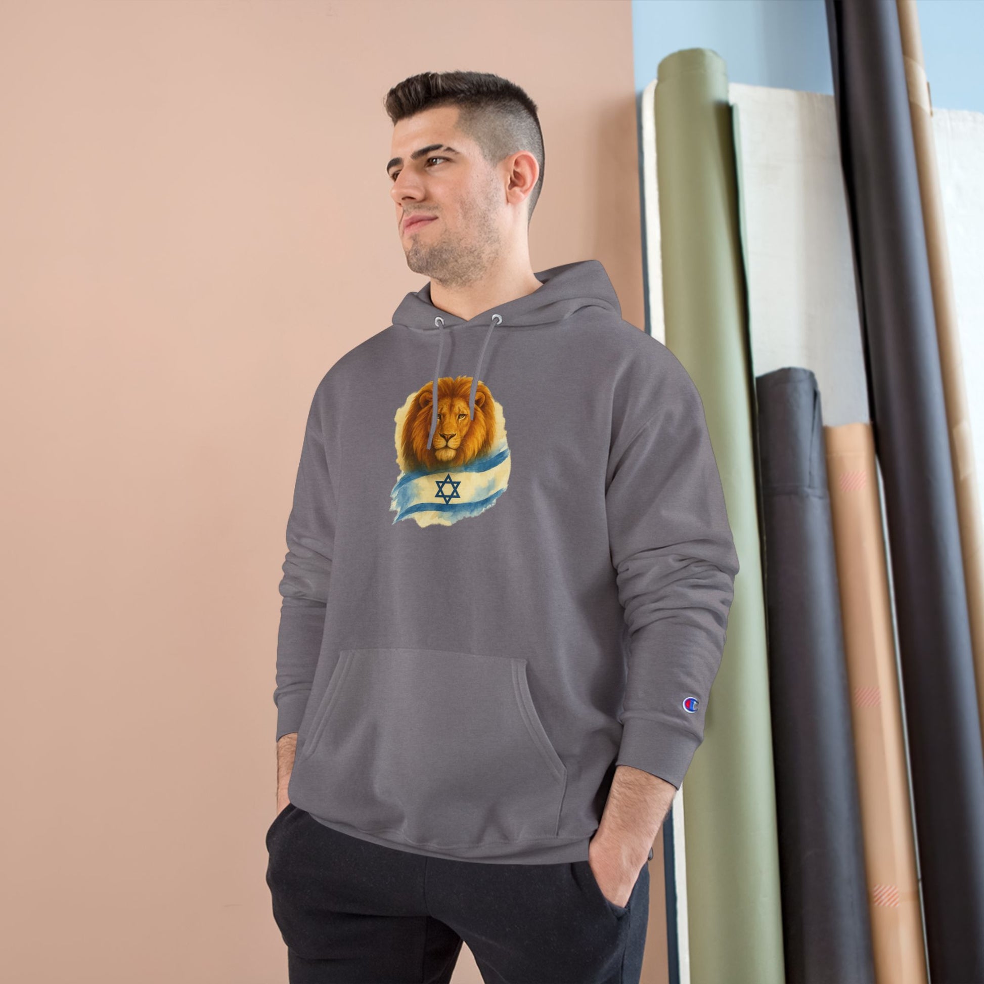 Lion Of Israel Champion Hoodie - American Zionist