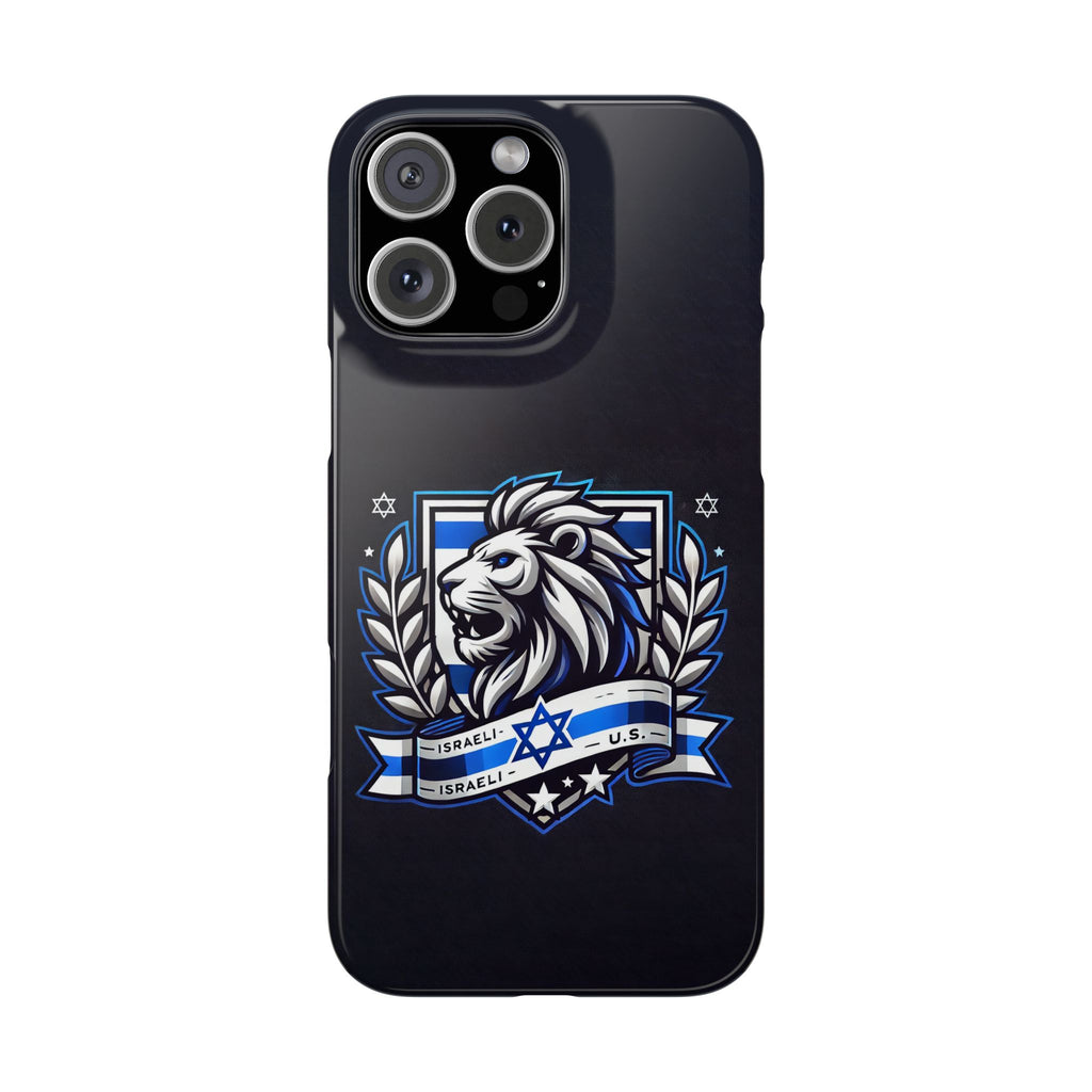 Lion of Judah Crest Slim Phone Cases - American Zionist