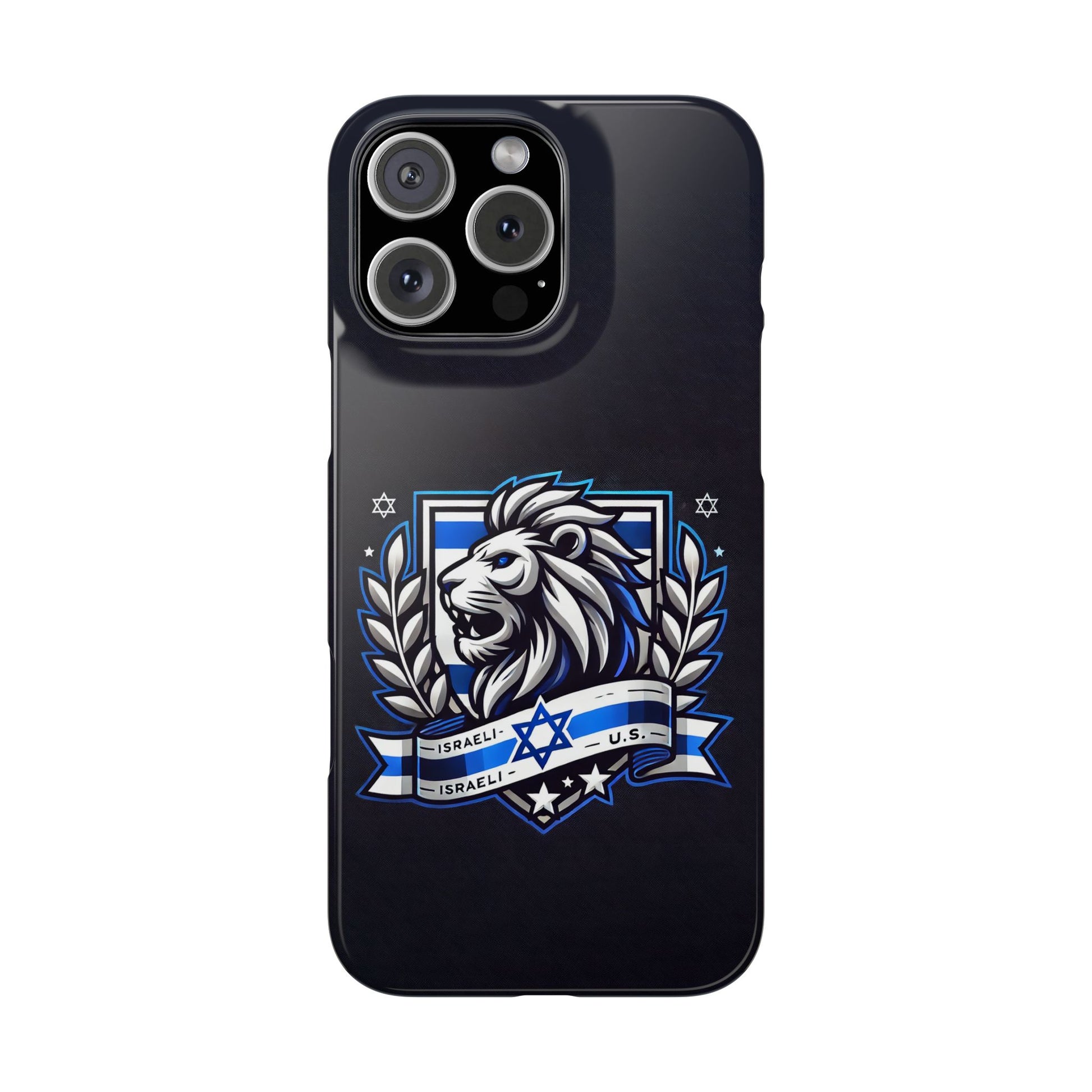 Lion of Judah Crest Slim Phone Cases - American Zionist