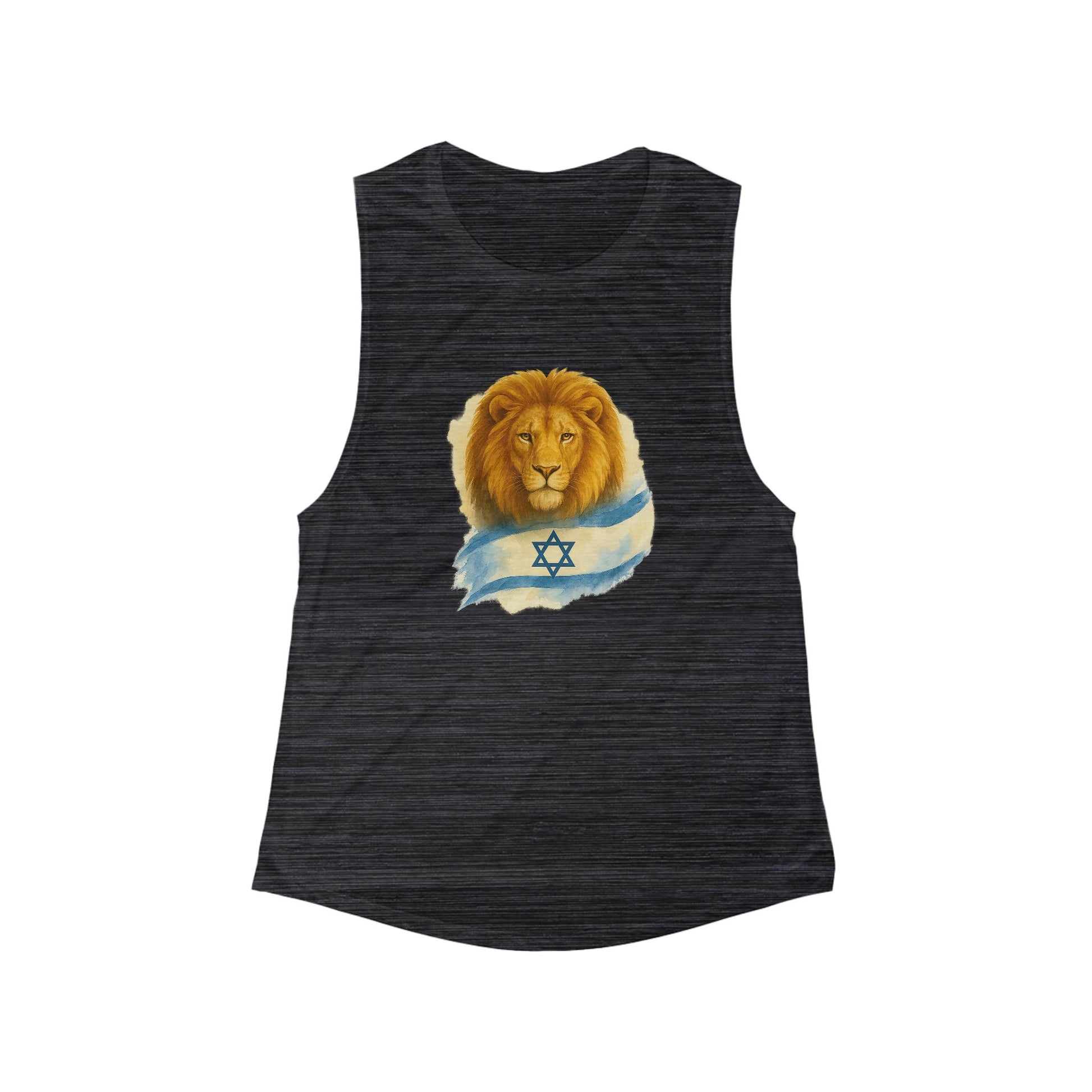 Lion Of Israel Women's Flowy Scoop Muscle Tank - American Zionist