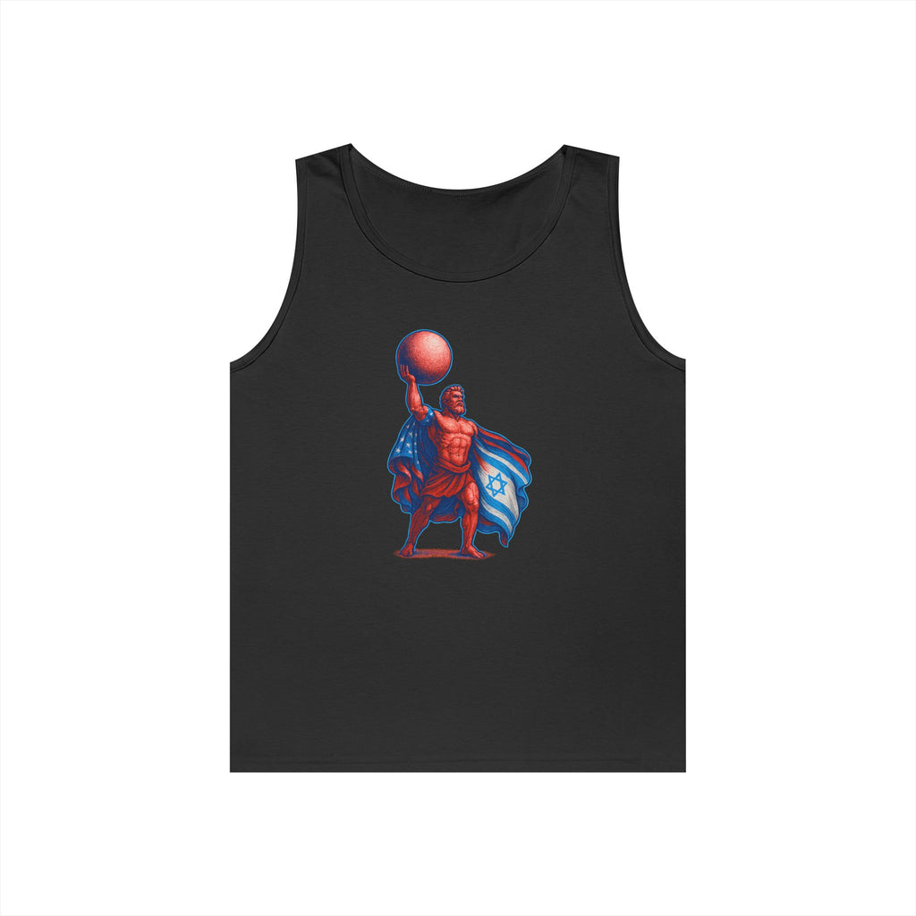 Patriot Hercules Unisex Heavy Cotton Tank Top - American Zionist