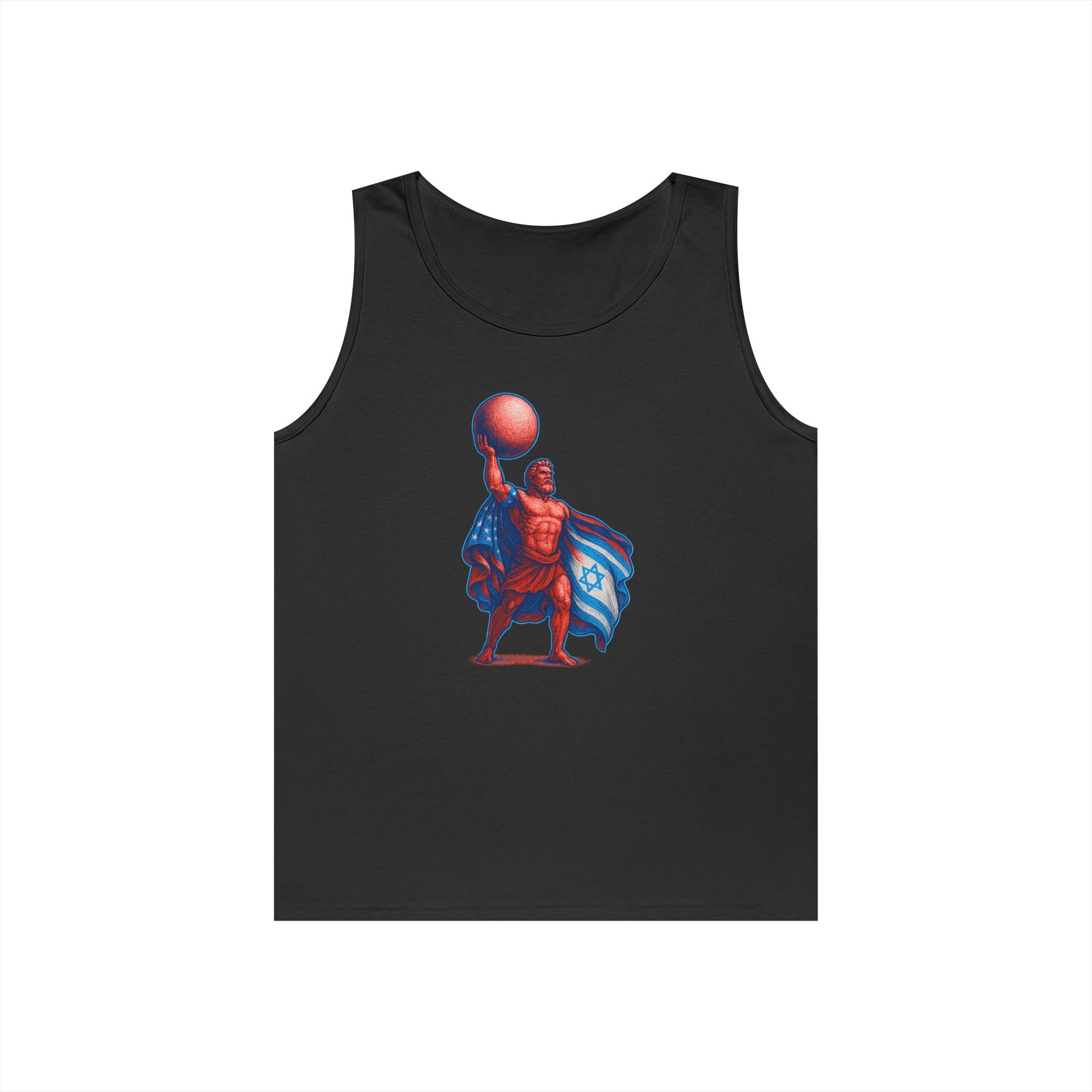 Patriot Hercules Unisex Heavy Cotton Tank Top - American Zionist