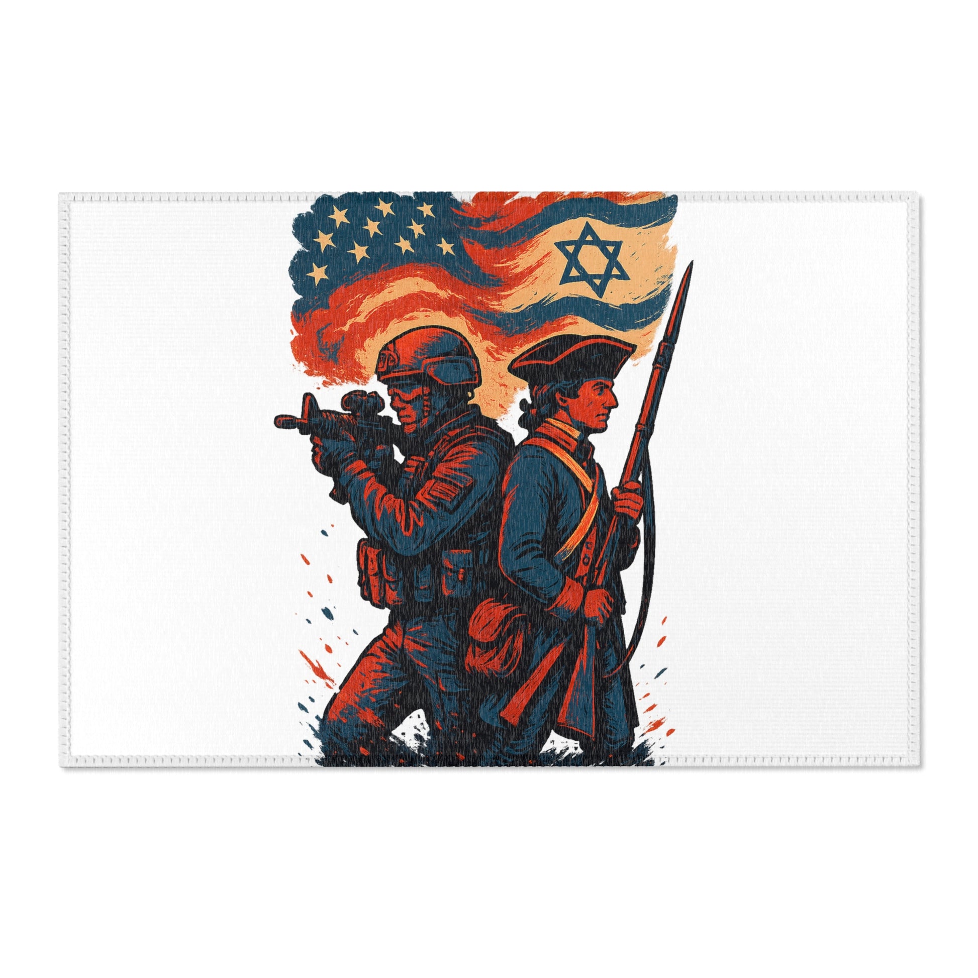 Defenders Across Generations Area Rugs - American Zionist