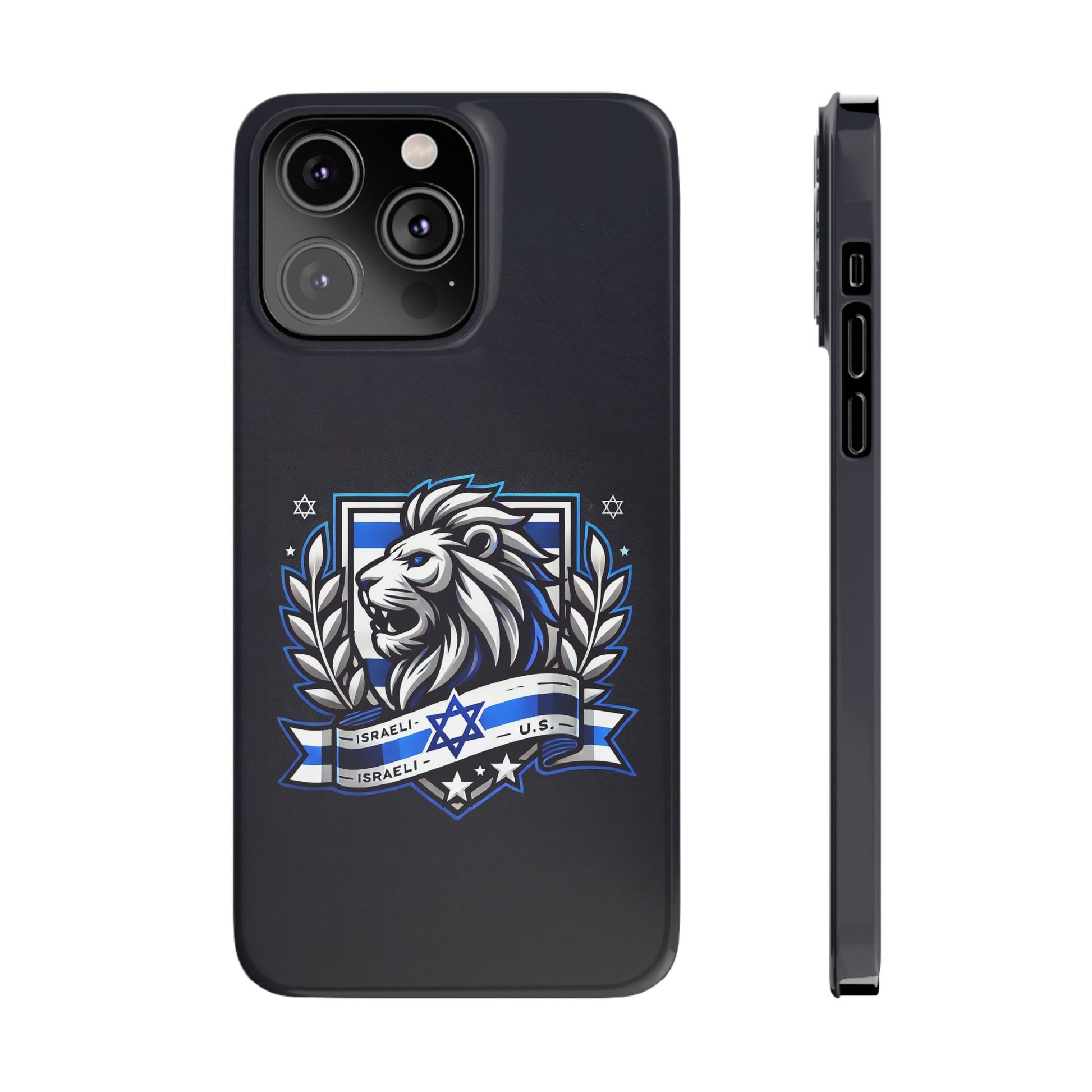 Lion of Judah Crest Slim Phone Cases - American Zionist