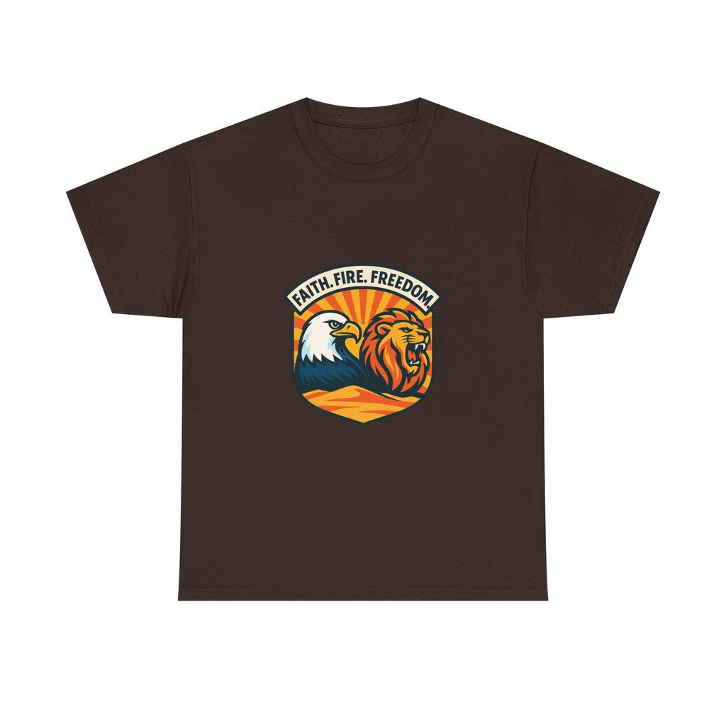 Lions Eagles Rise Unisex Heavy Cotton Tee - American Zionist