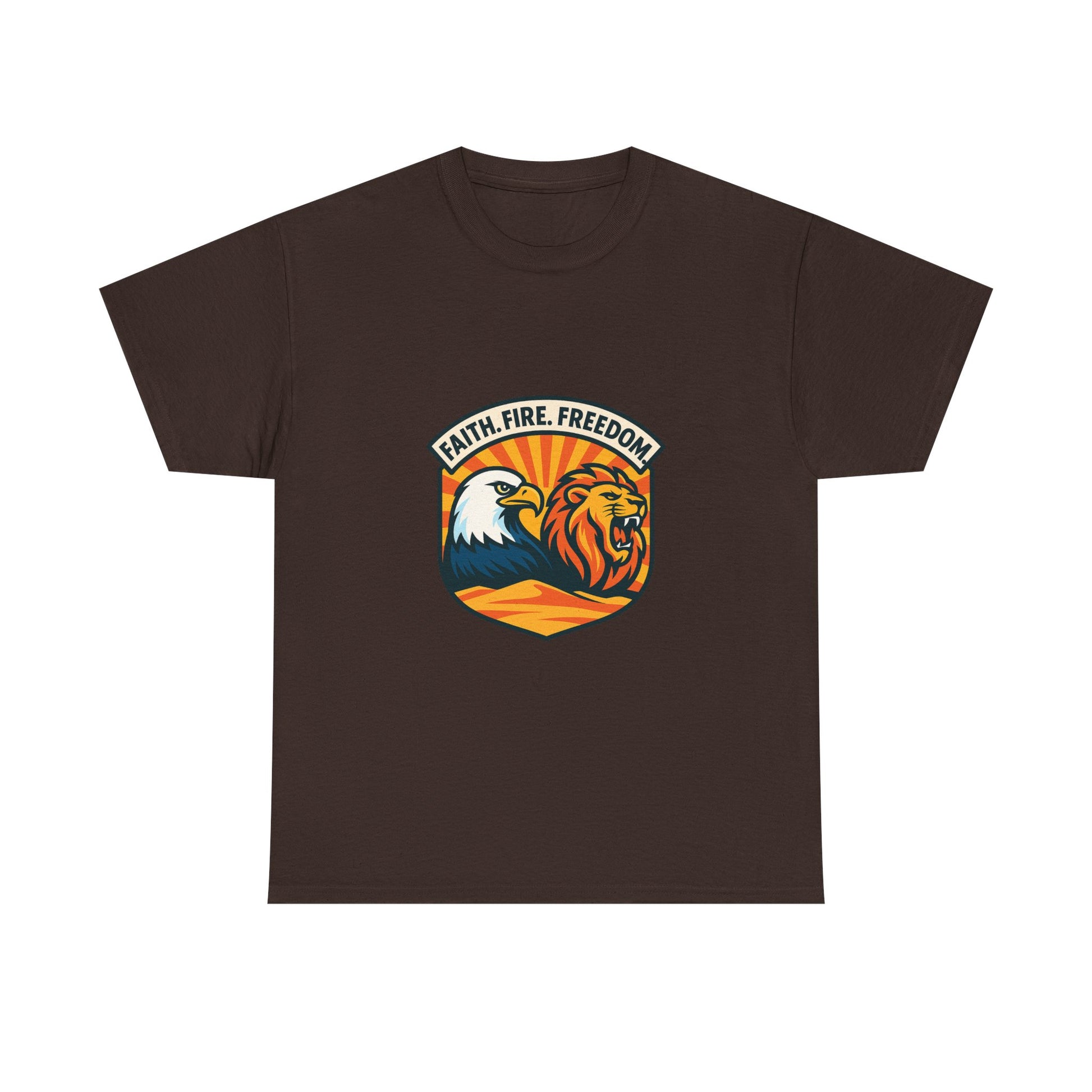 Lions Eagles Rise Unisex Heavy Cotton Tee - American Zionist