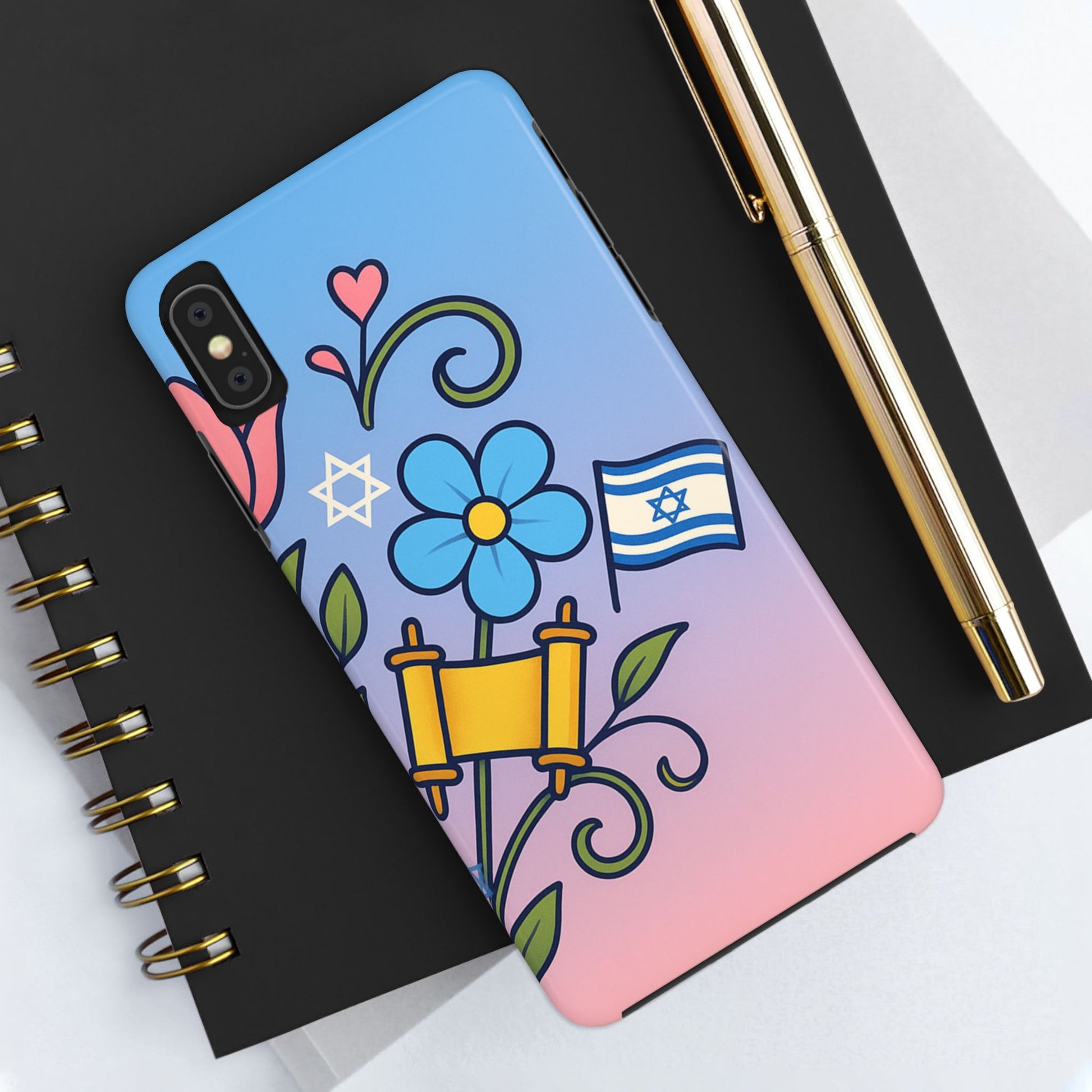 Flourish with Freedom Tough Phone Cases - American Zionist