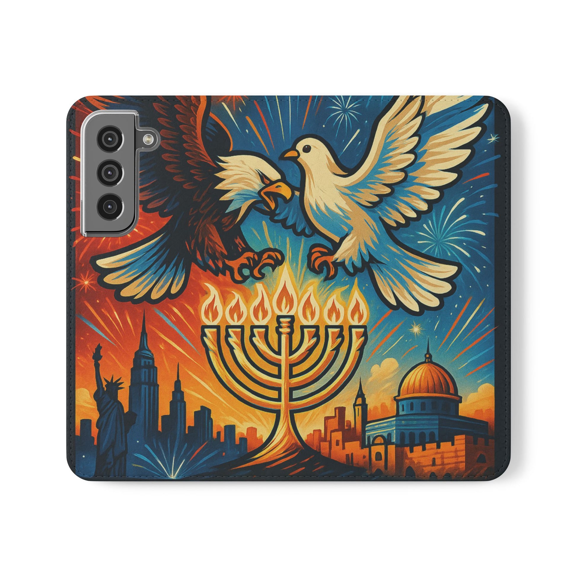 Red White and Blue Flip Cases - American Zionist
