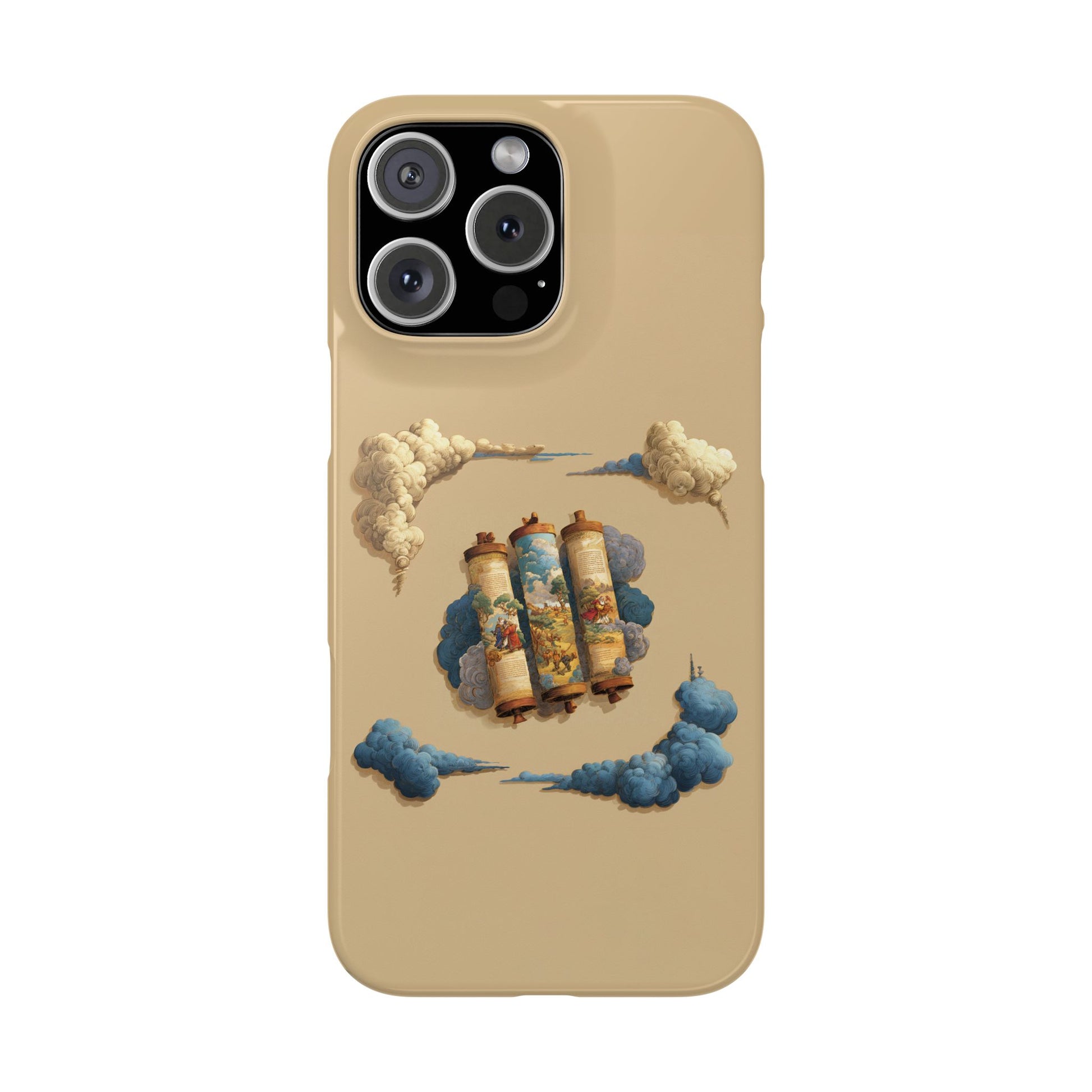 Cloudy Scroll of Moses Slim Phone Cases - American Zionist
