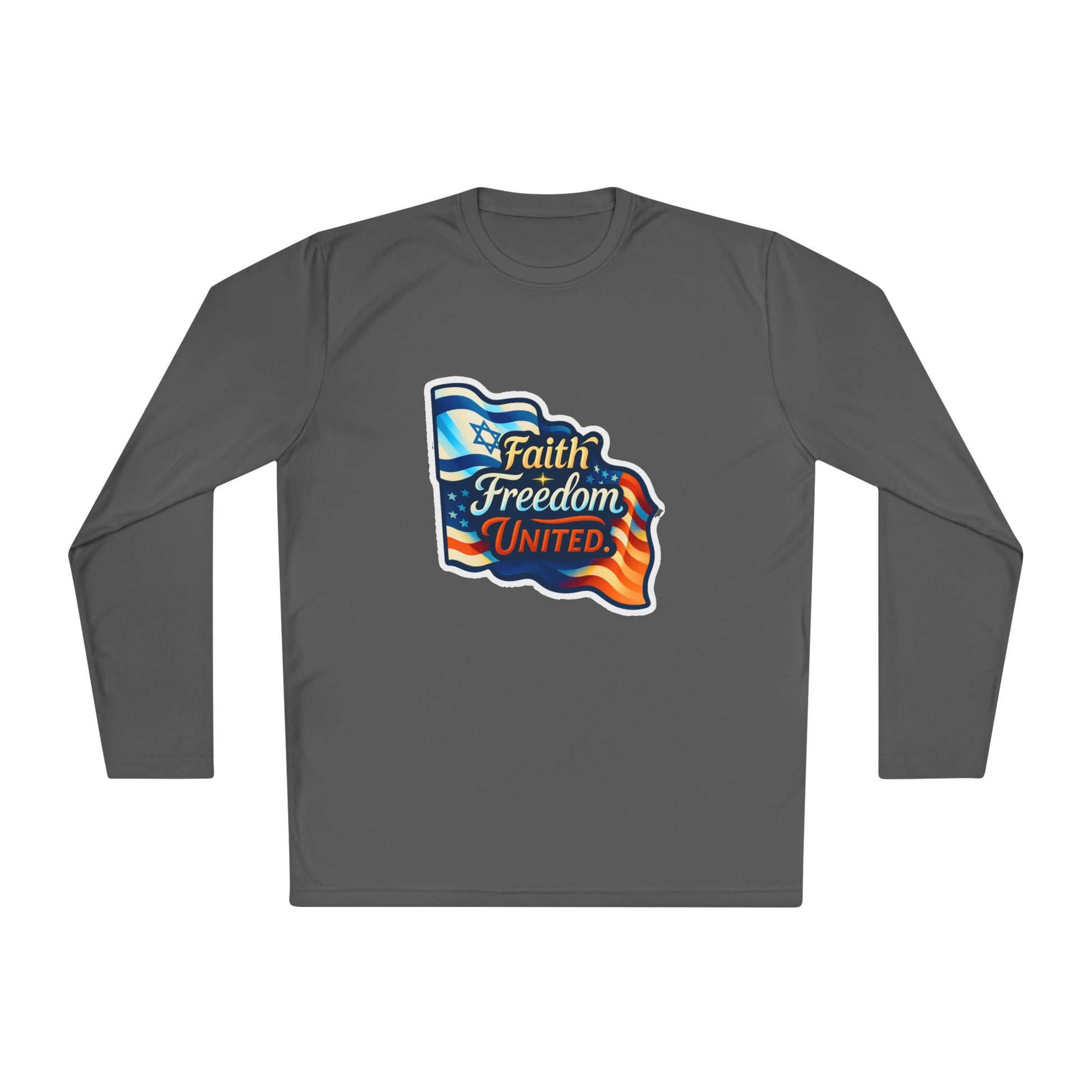 Faith Freedom United Unisex Lightweight Long Sleeve Tee - American Zionist
