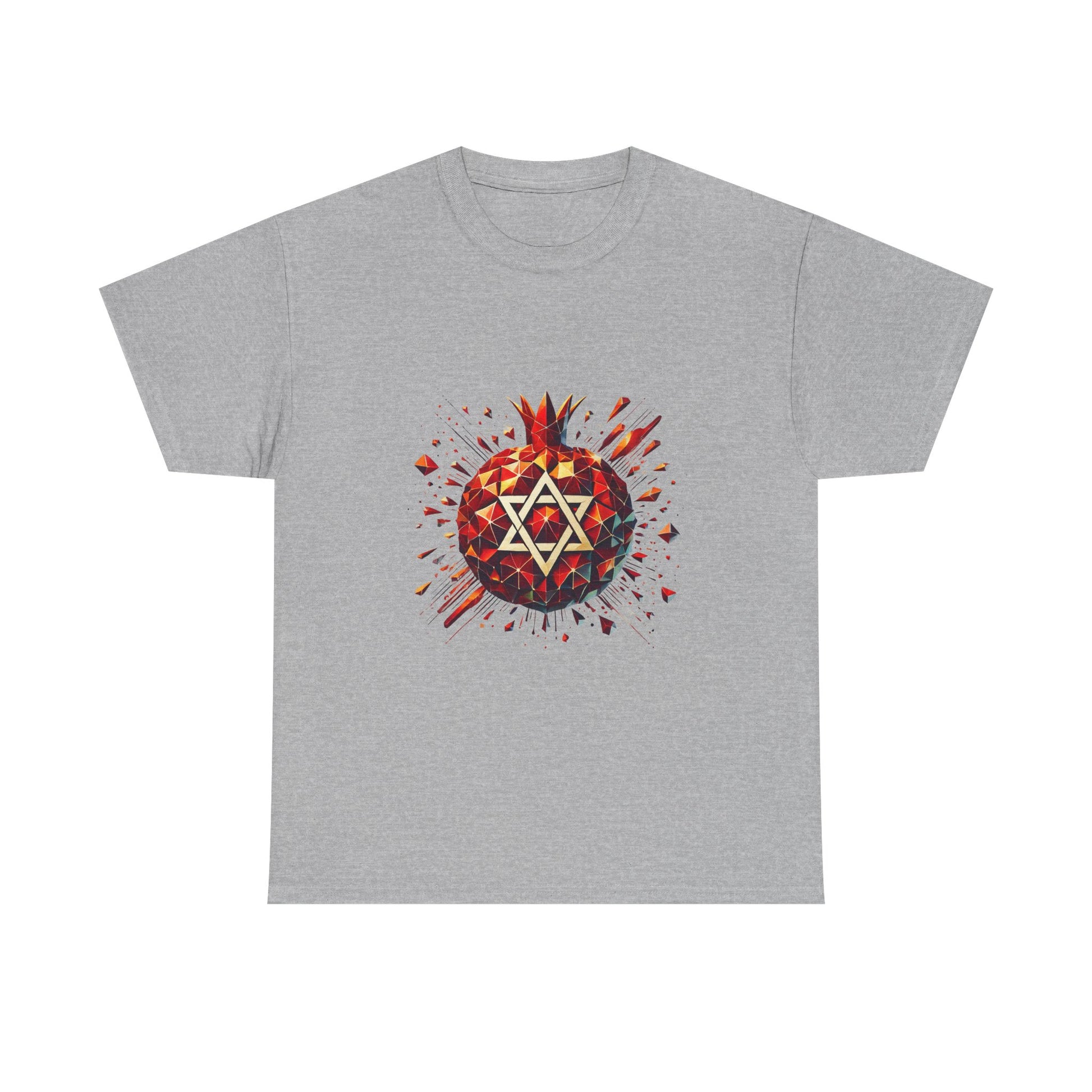 Pomegranate Star of David Unisex Heavy Cotton Tee - American Zionist