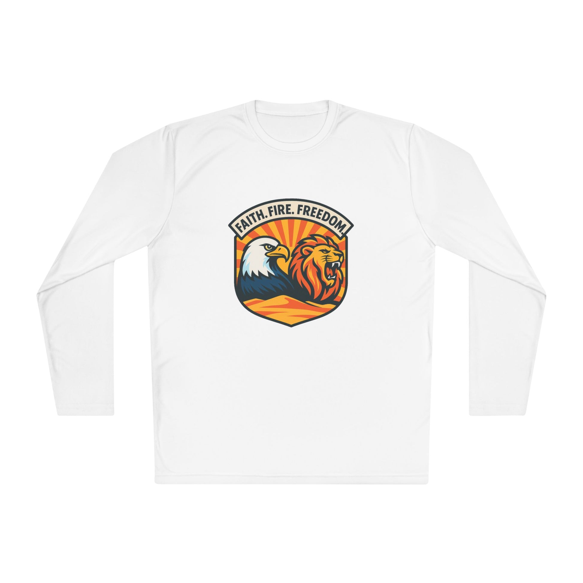 Lions Eagles Rise Unisex Lightweight Long Sleeve Tee - American Zionist