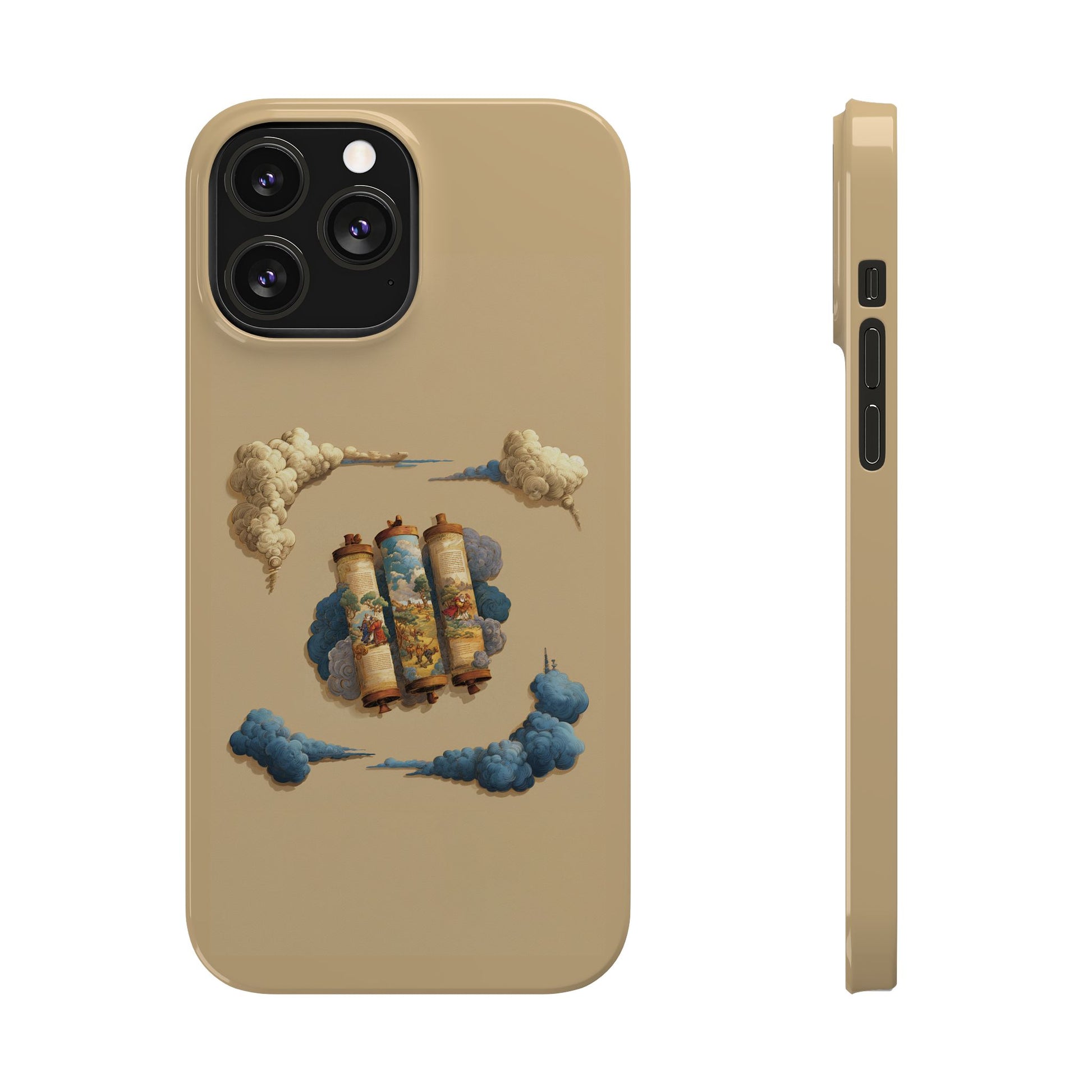 Cloudy Scroll of Moses Slim Phone Cases - American Zionist