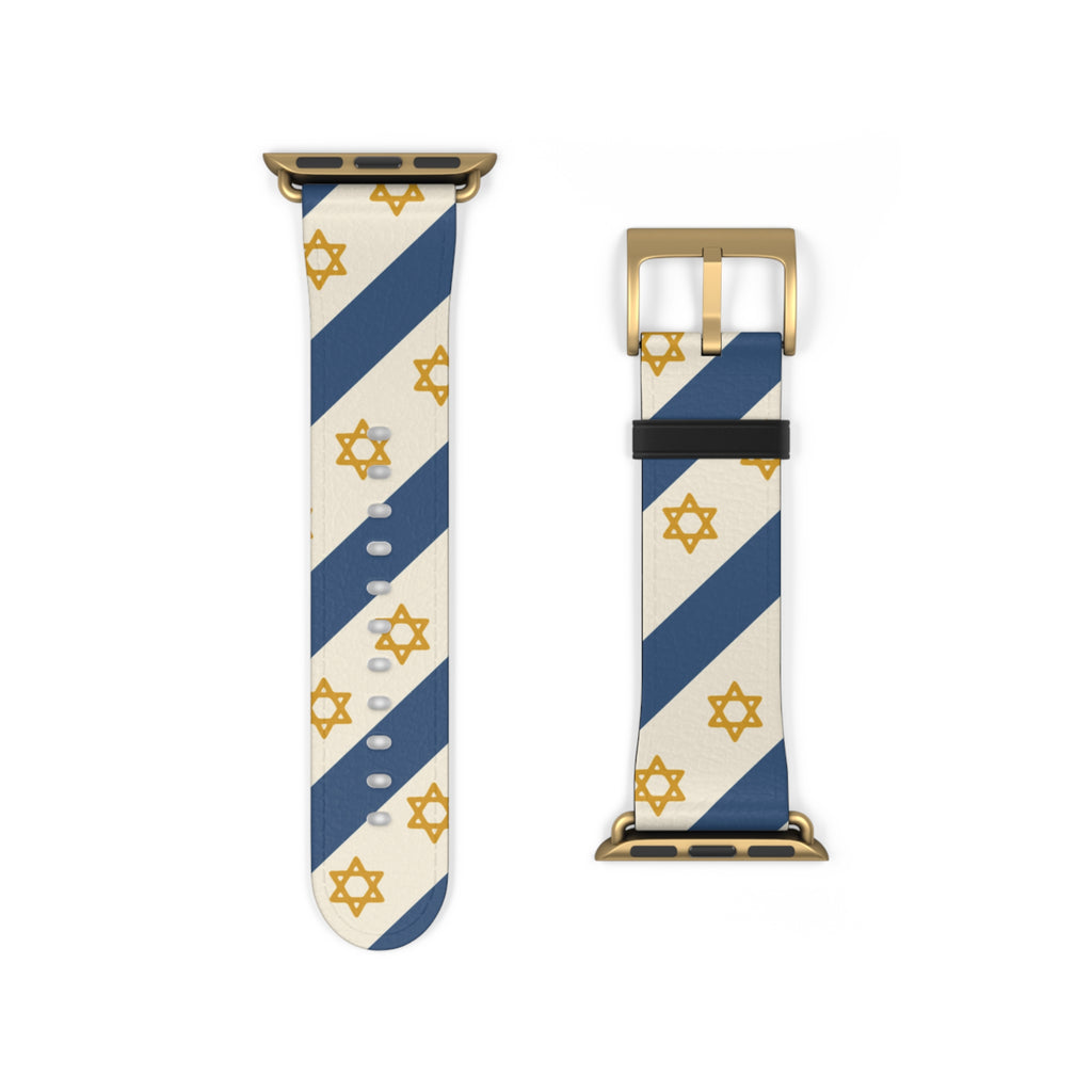 Israel Regalia Stripe Watch Band - American Zionist