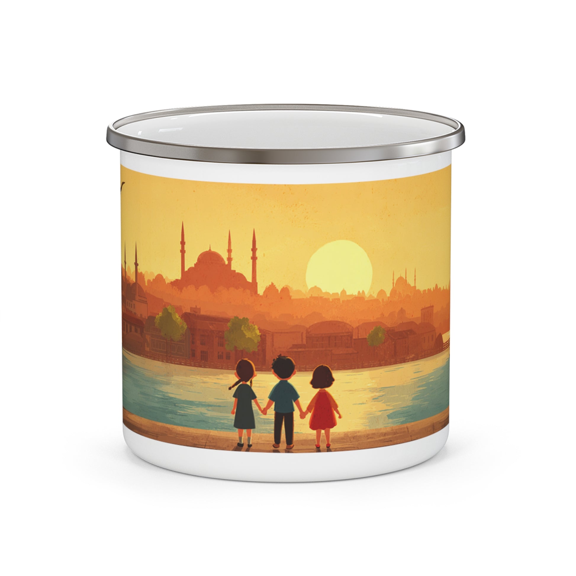 Kids by the Bay Enamel Camping Mug - American Zionist