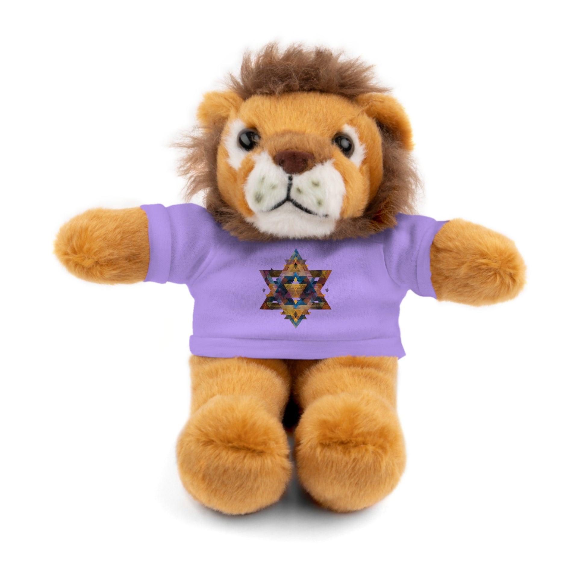 Star Of David Geometric Stuffed Animals with Tee - American Zionist