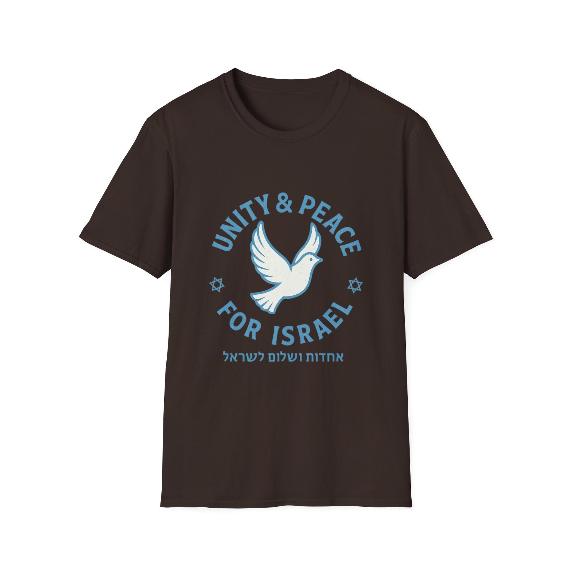 Unity Peace For Israel Unisex Softstyle T-Shirt - American Zionist