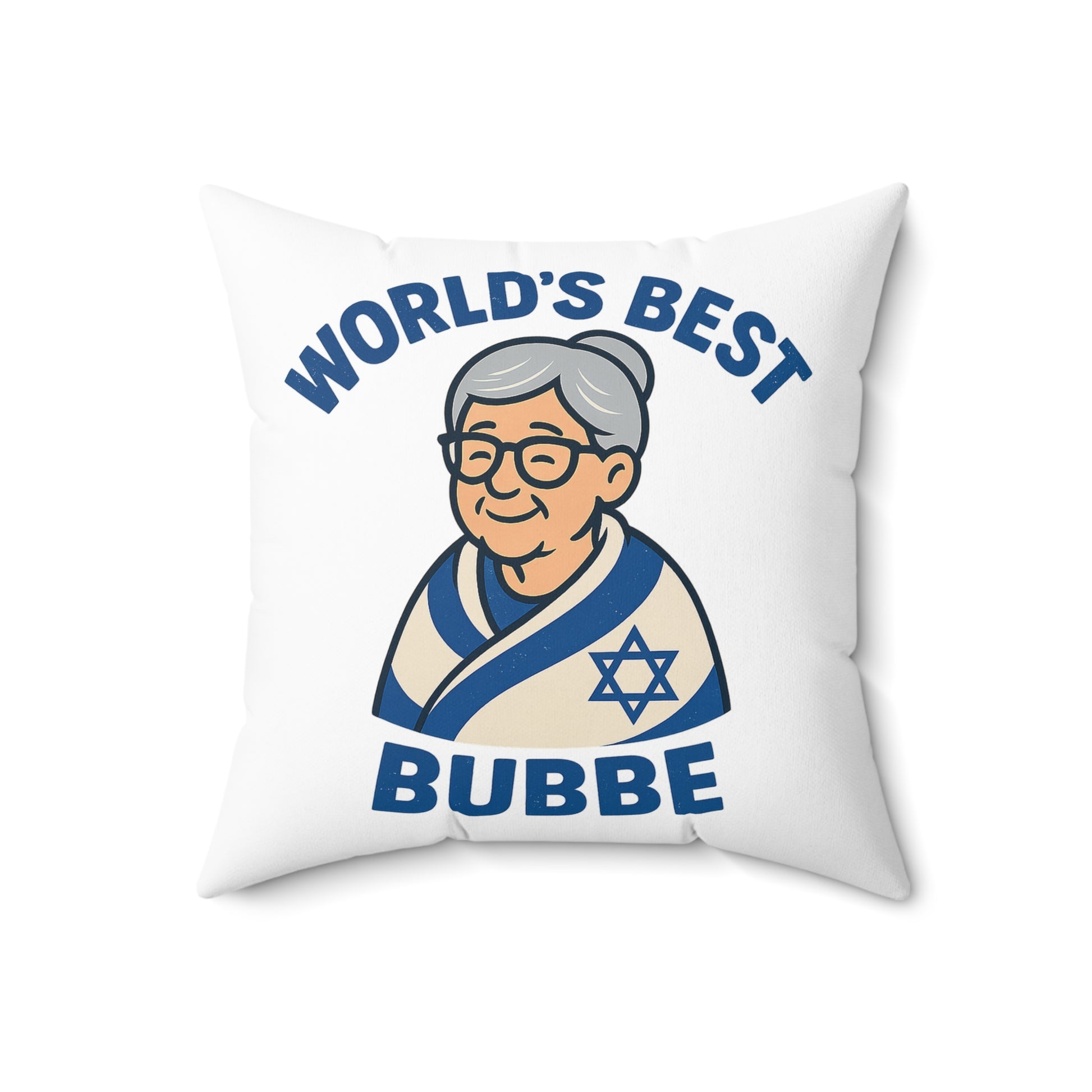 Best Bubbe Spun Polyester Square Pillow - American Zionist