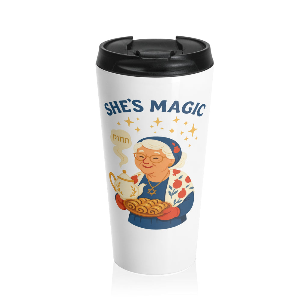 Grandma Magic Stainless Steel Travel Mug - American Zionist