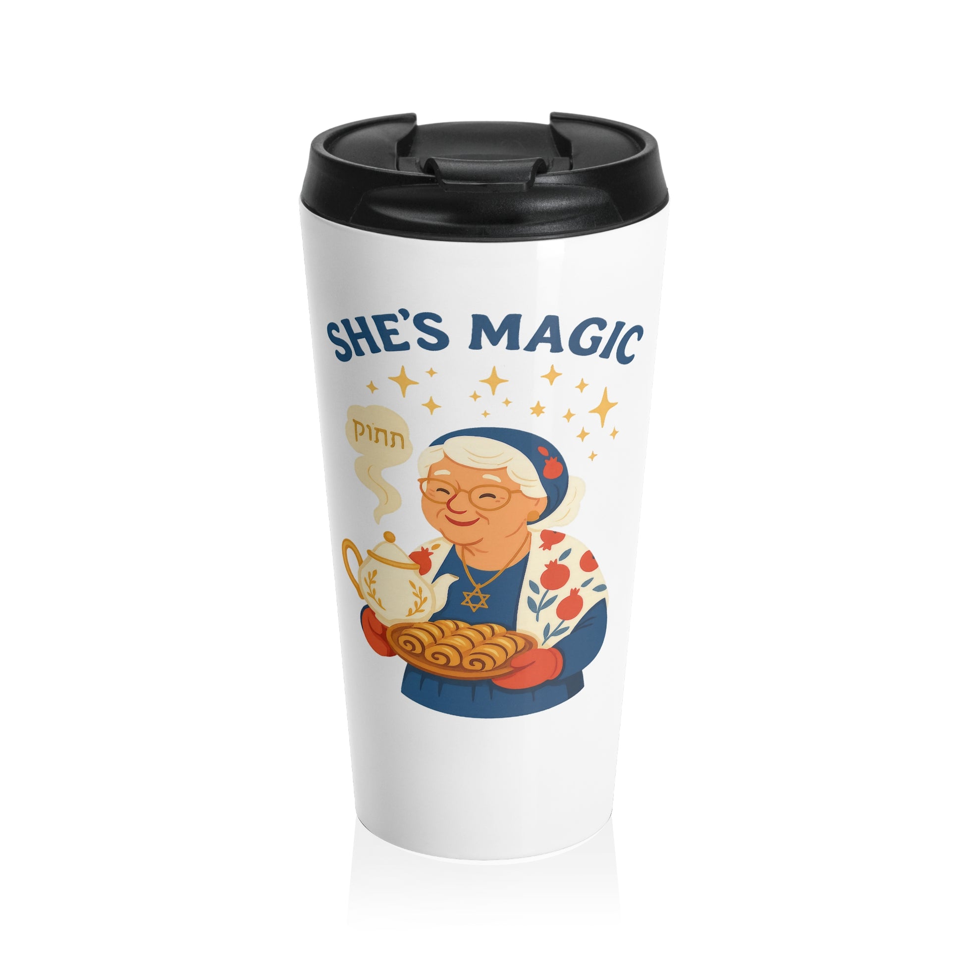 Grandma Magic Stainless Steel Travel Mug - American Zionist