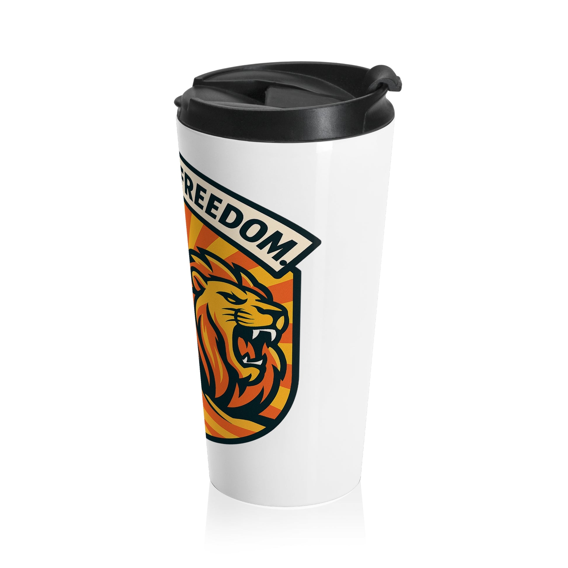 Lions Eagles Rise Stainless Steel Travel Mug - American Zionist