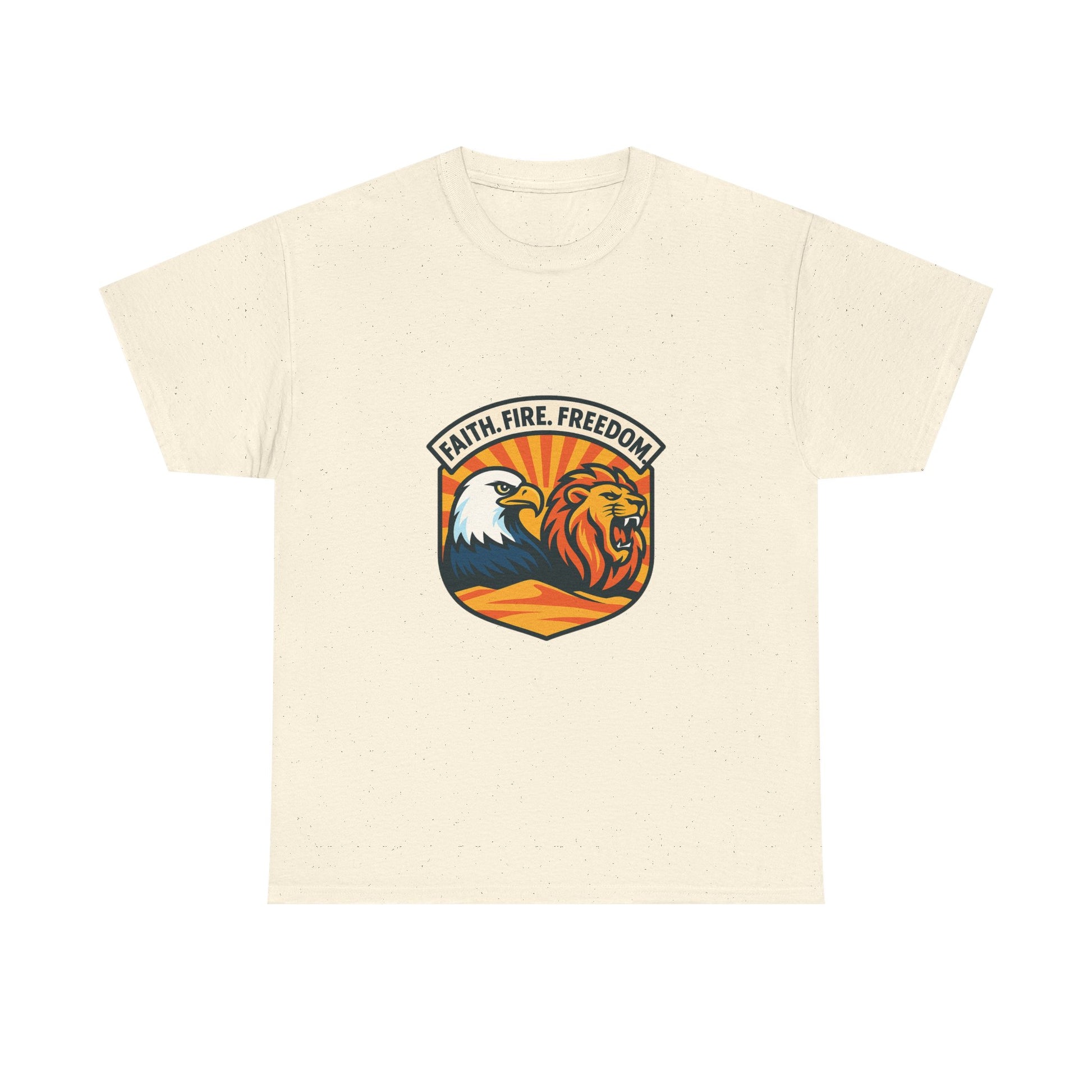 Lions Eagles Rise Unisex Heavy Cotton Tee - American Zionist