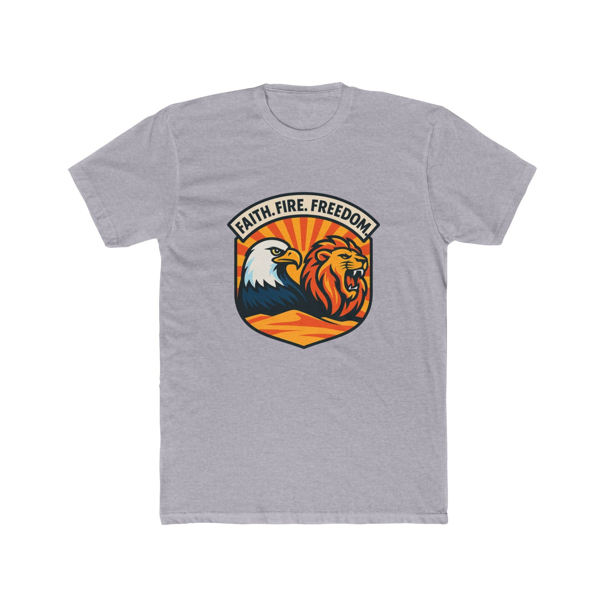Lions Eagles Rise Unisex Cotton Crew Tee - American Zionist