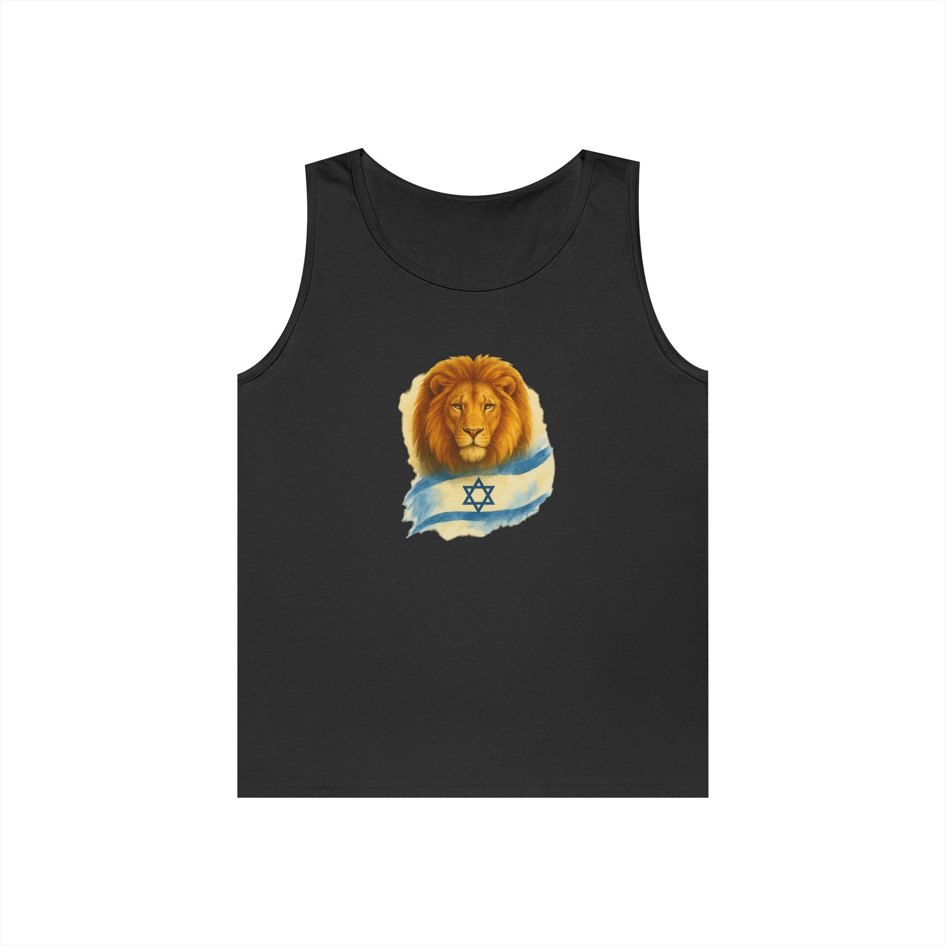 Lion Of Israel Unisex Heavy Cotton Tank Top - American Zionist