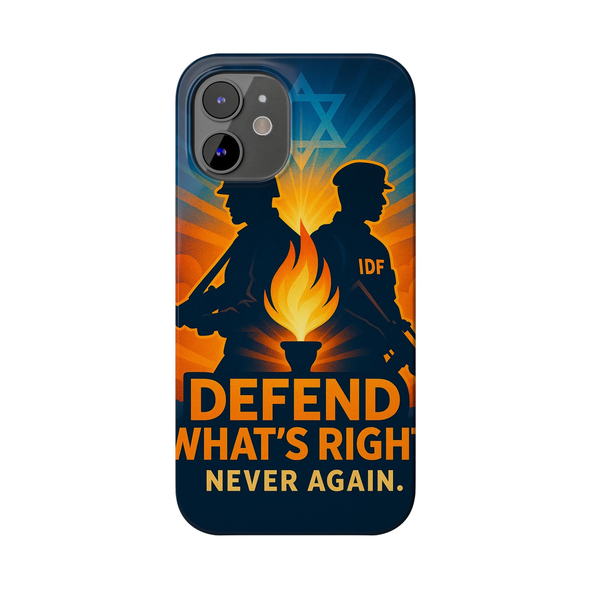 Defend What's Right Slim Phone Cases - American Zionist