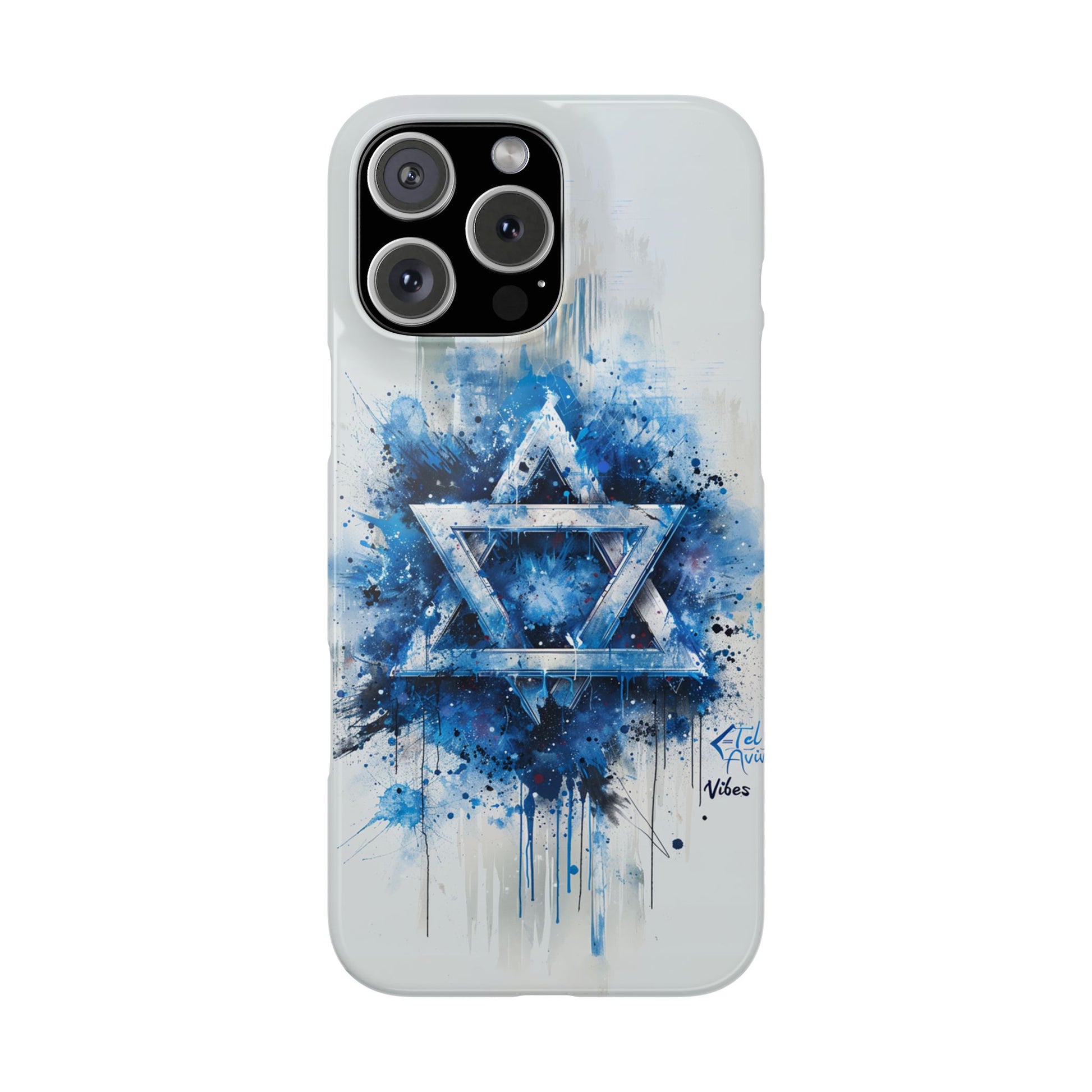 Graffiti Star of David Slim Phone Cases - American Zionist