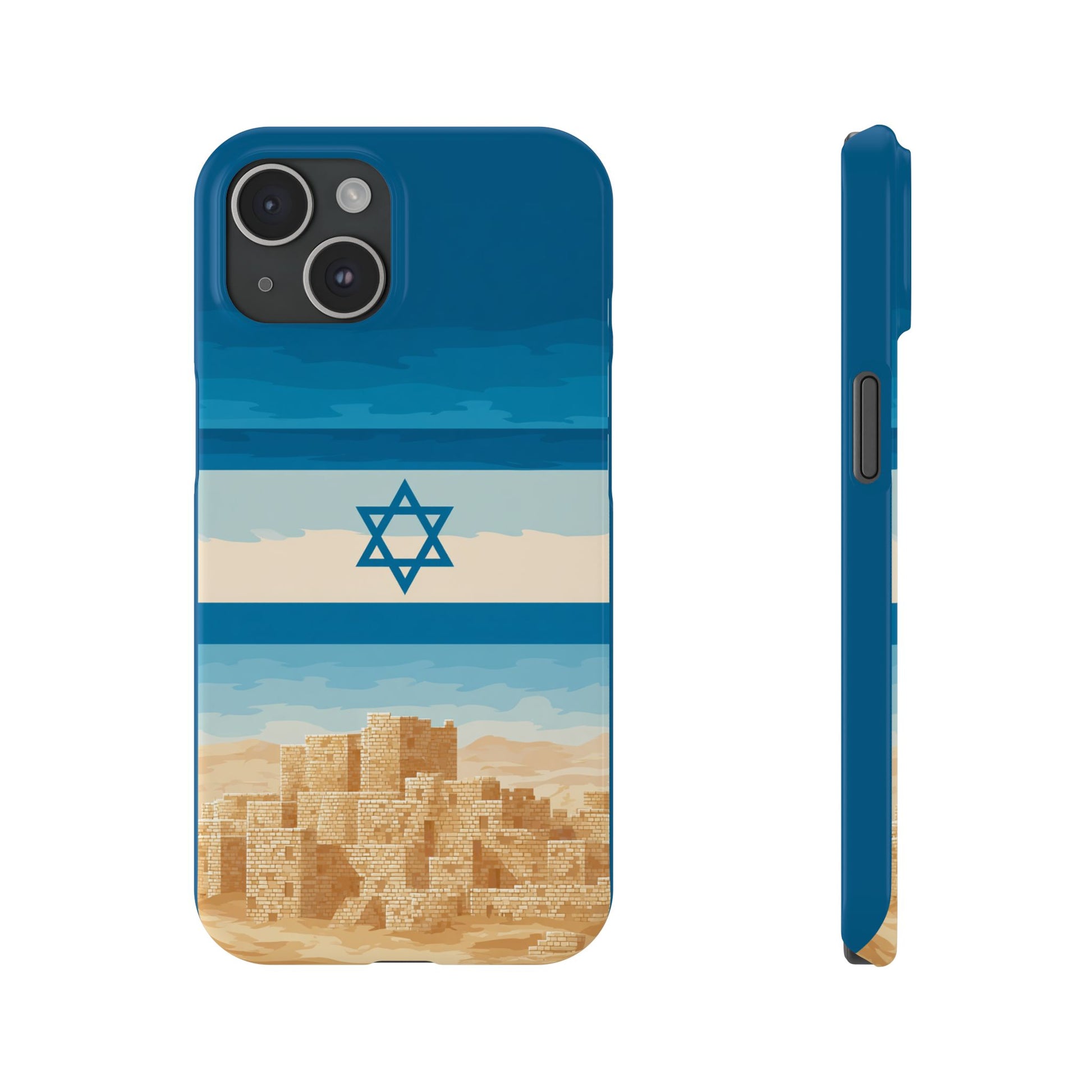 Israel Sand City Slim Phone Cases - American Zionist