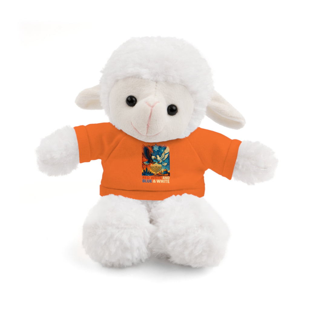 Red White and Blue Stuffed Animals with Tee - American Zionist