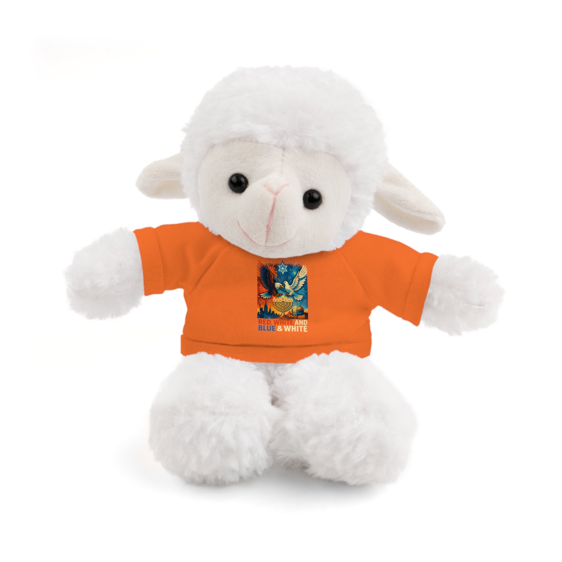 Red White and Blue Stuffed Animals with Tee - American Zionist