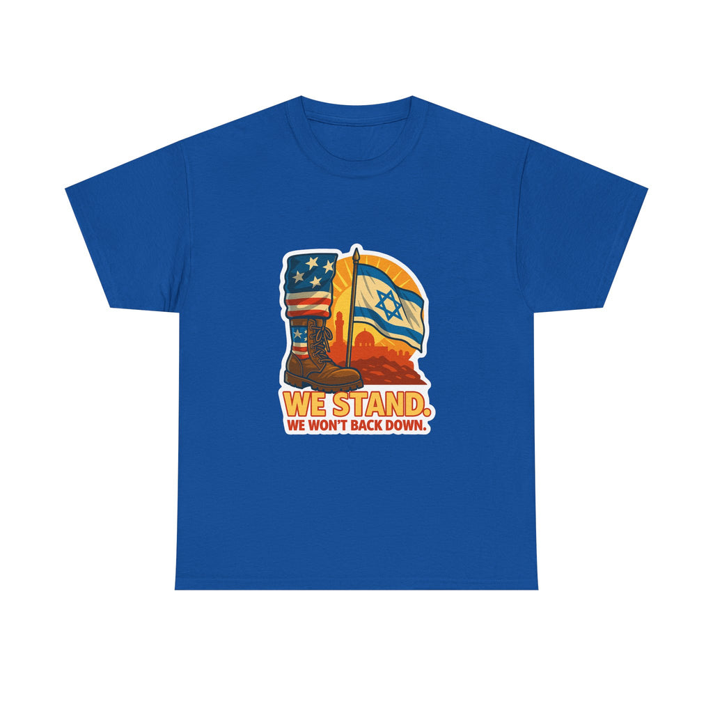 We Stand Unisex Heavy Cotton Tee - American Zionist
