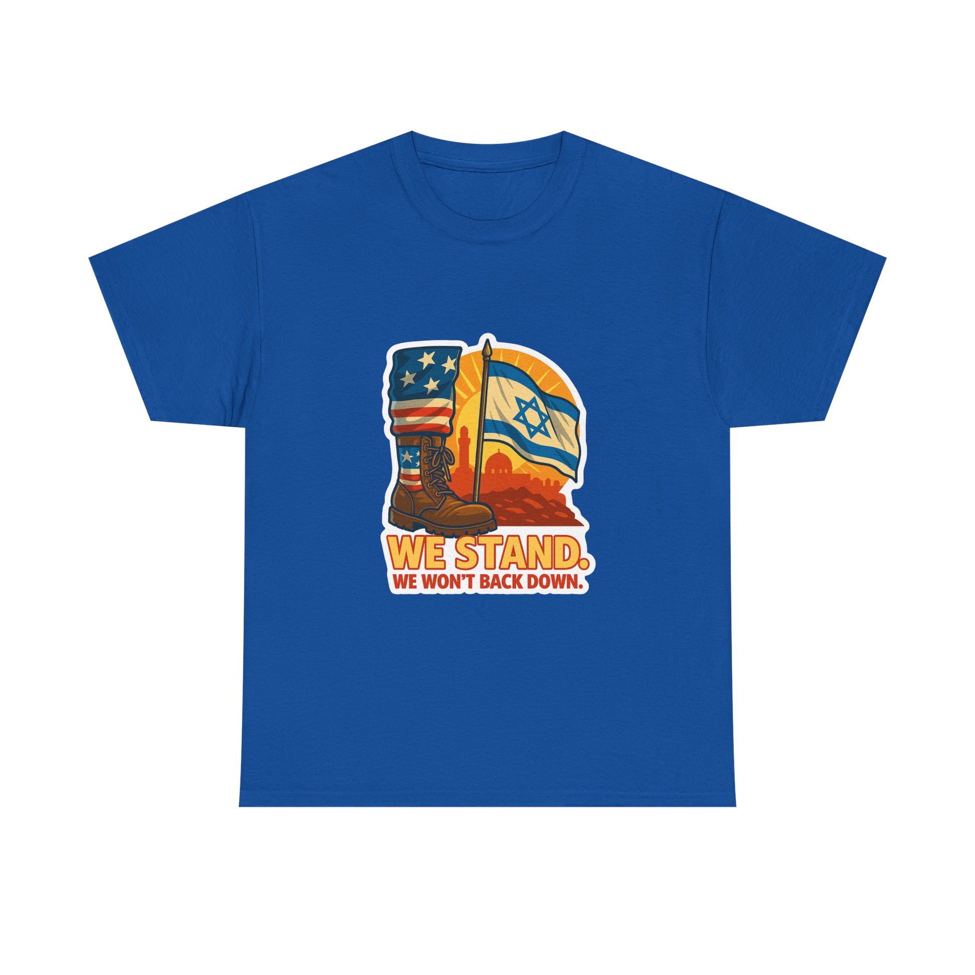 We Stand Unisex Heavy Cotton Tee - American Zionist