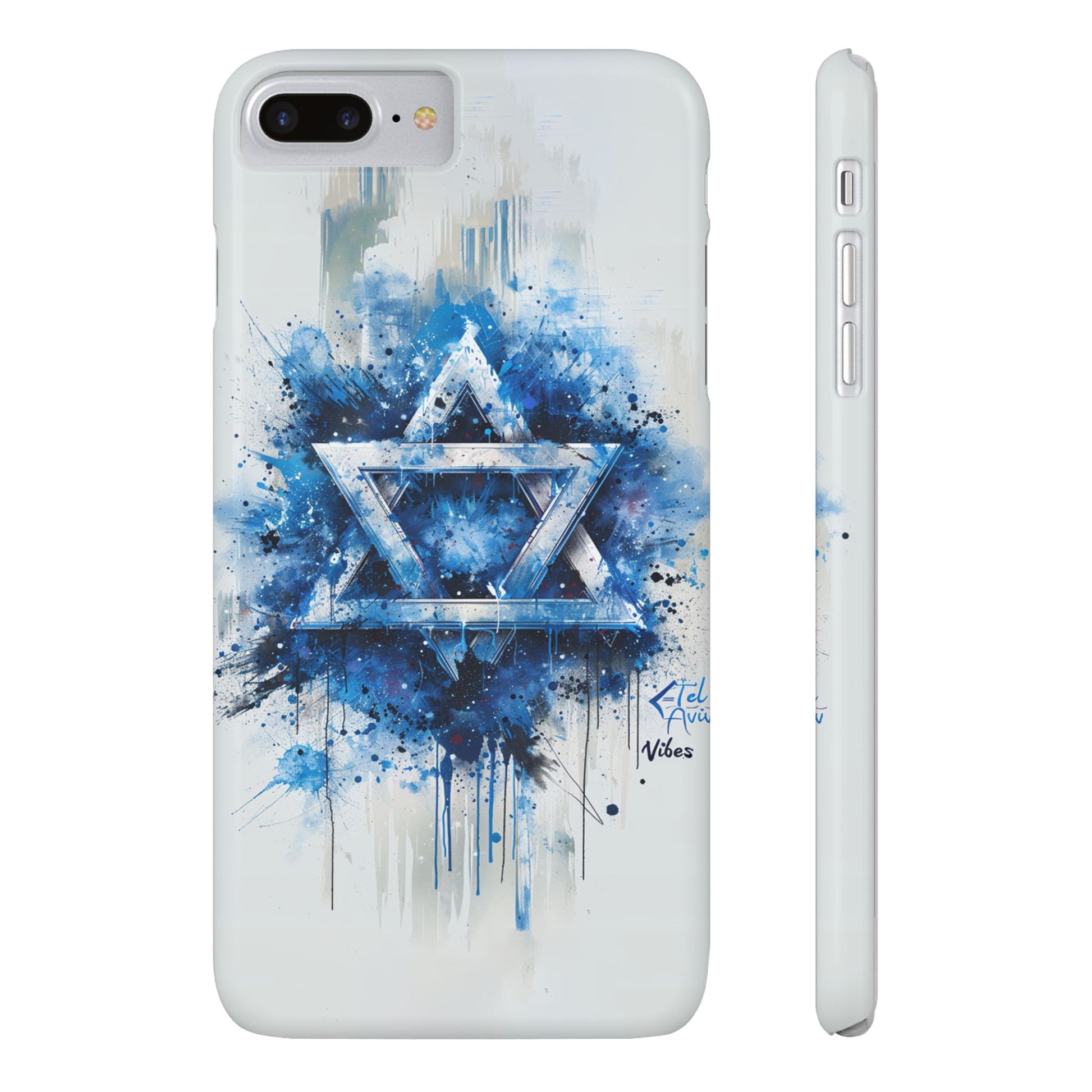 Graffiti Star of David Slim Phone Cases - American Zionist