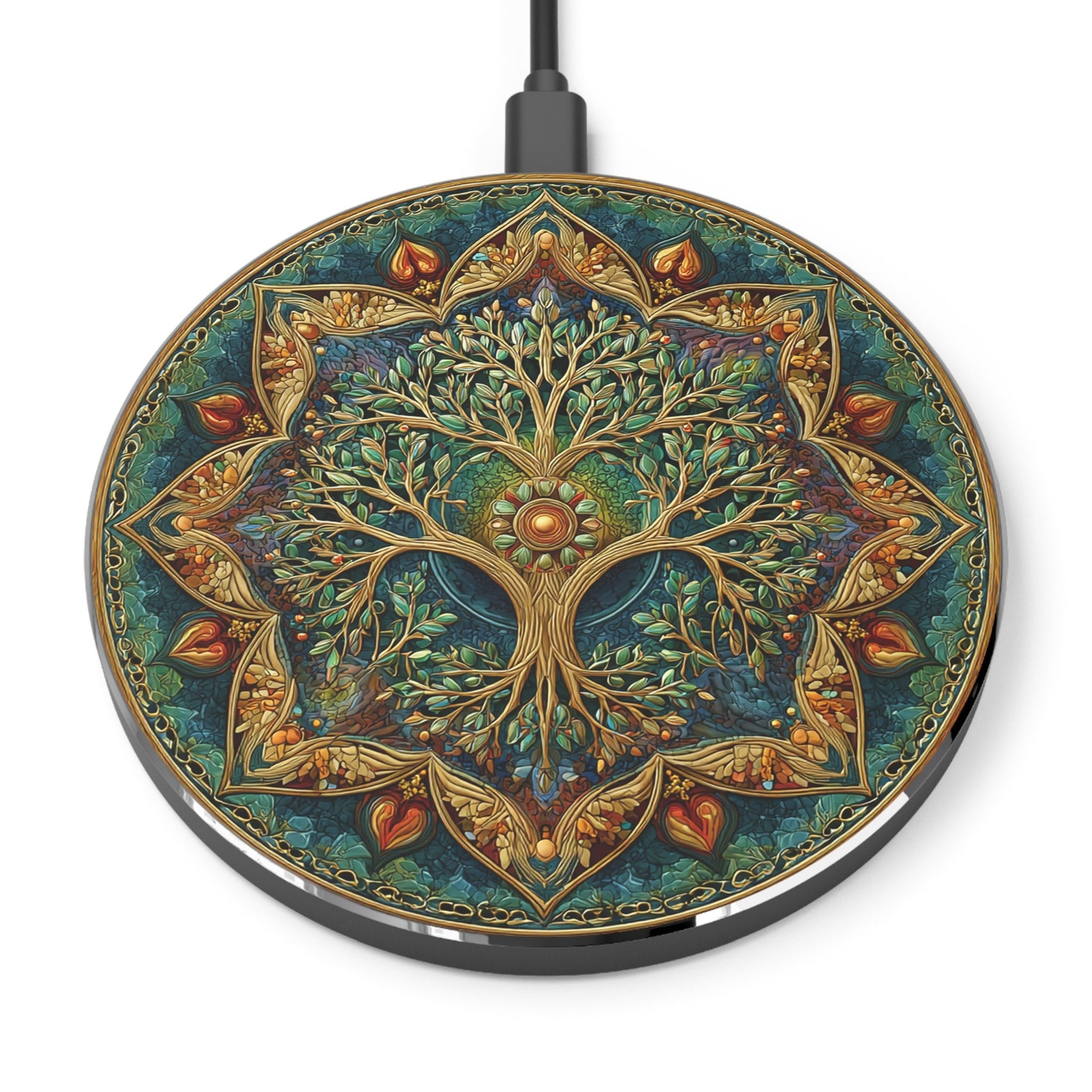 Sacred Roots Mandala Wireless Charger - American Zionist