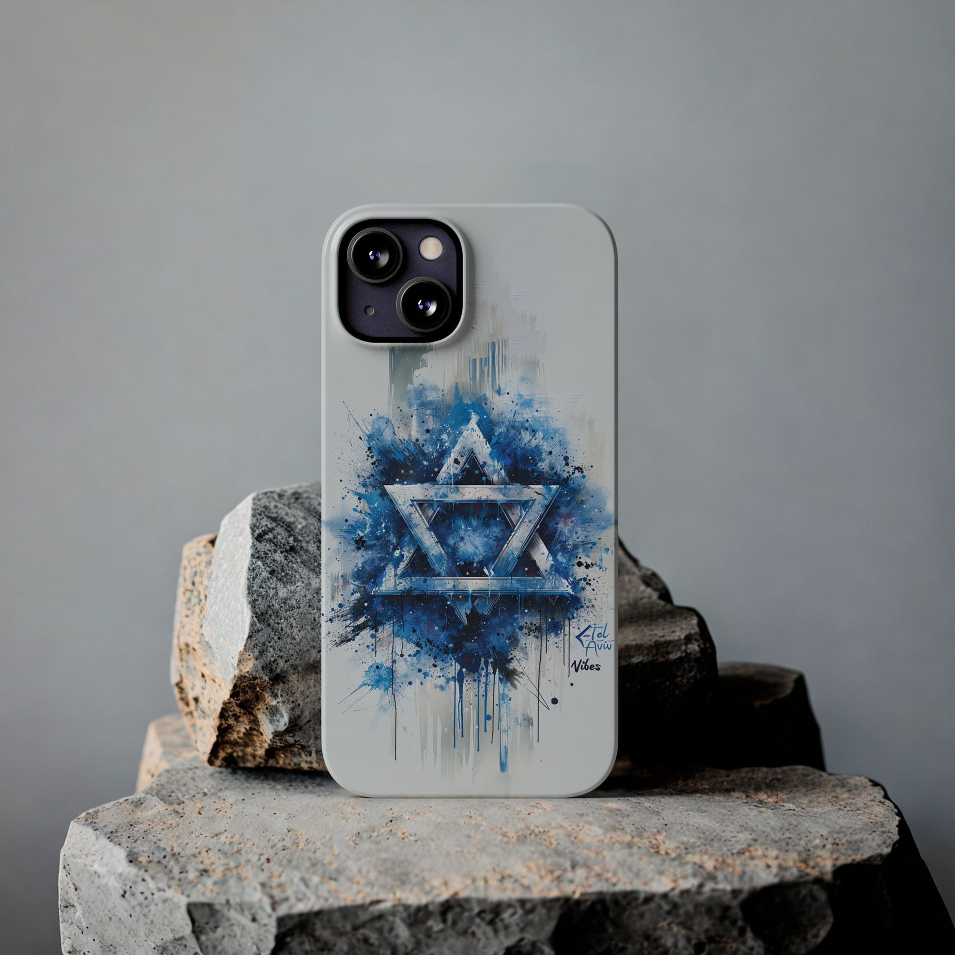 Graffiti Star of David Slim Phone Cases - American Zionist